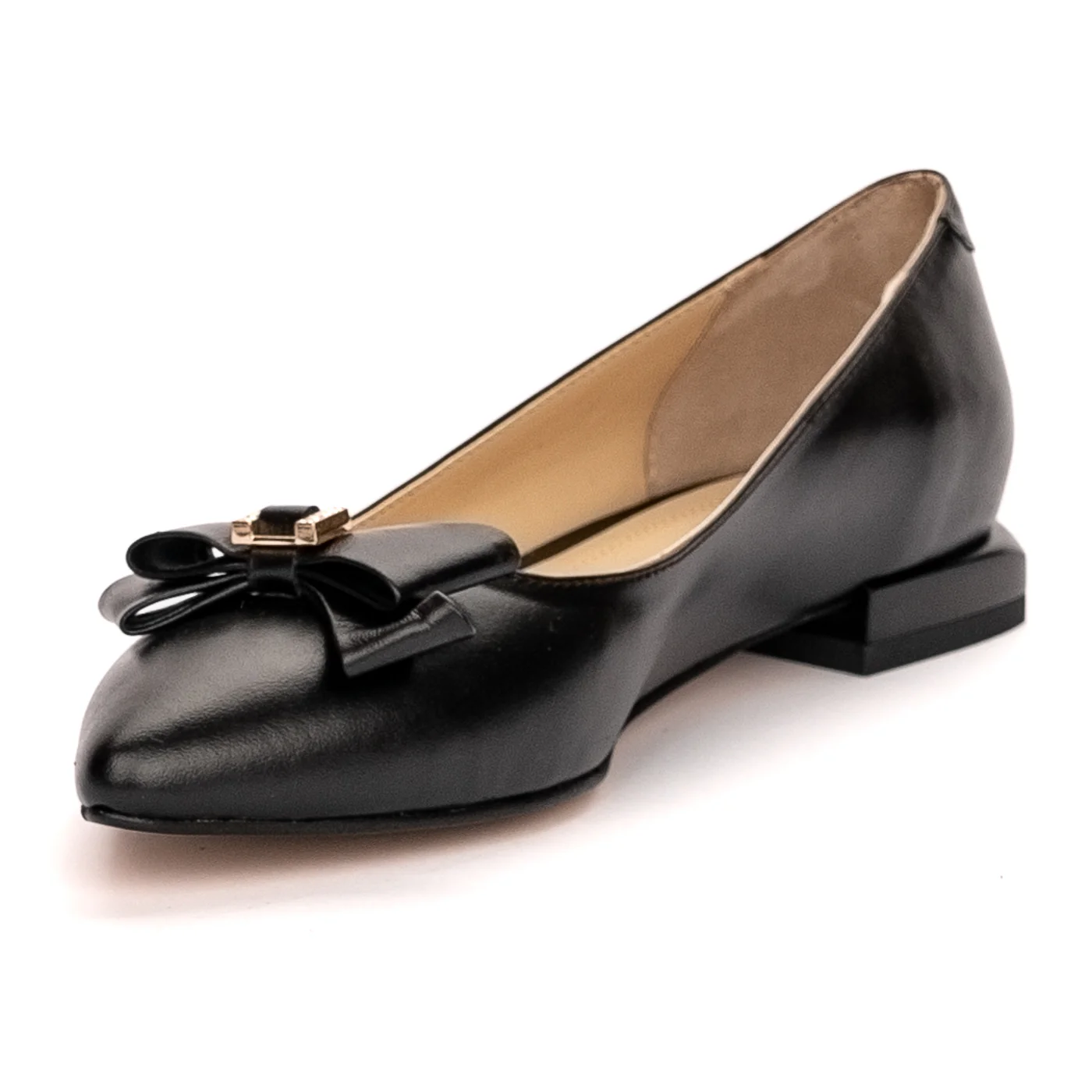 Balerini dama din piele naturala neagra 13401 - Image 3