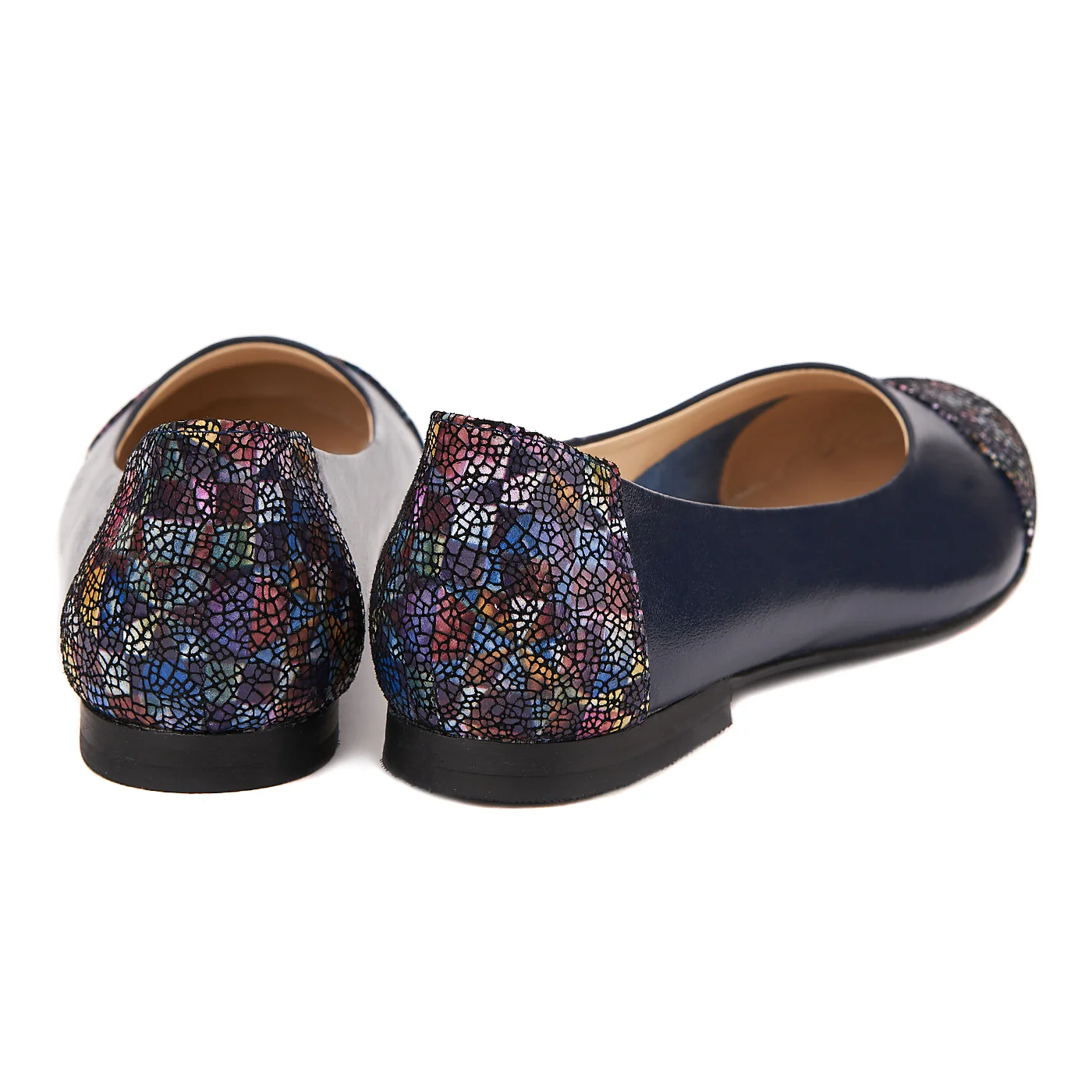 Balerini din piele naturala navy 1489 - Image 2