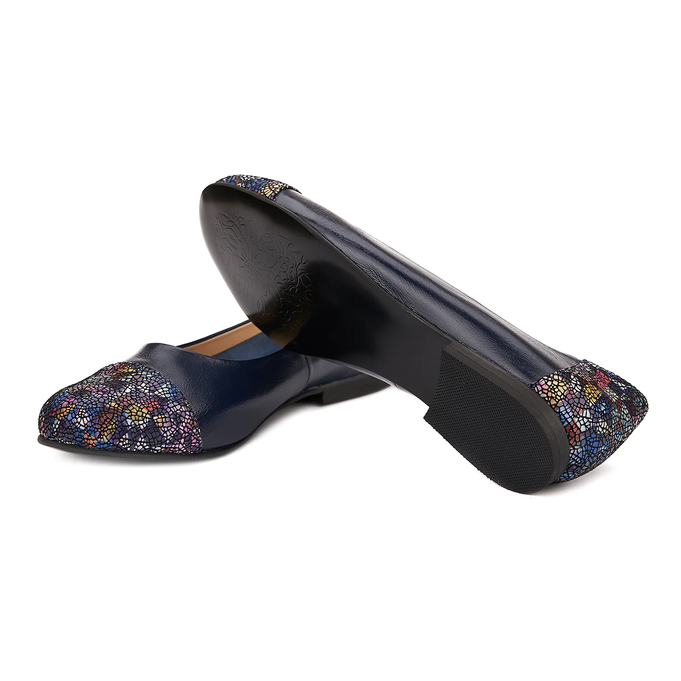 Balerini din piele naturala navy 1489 - Image 3