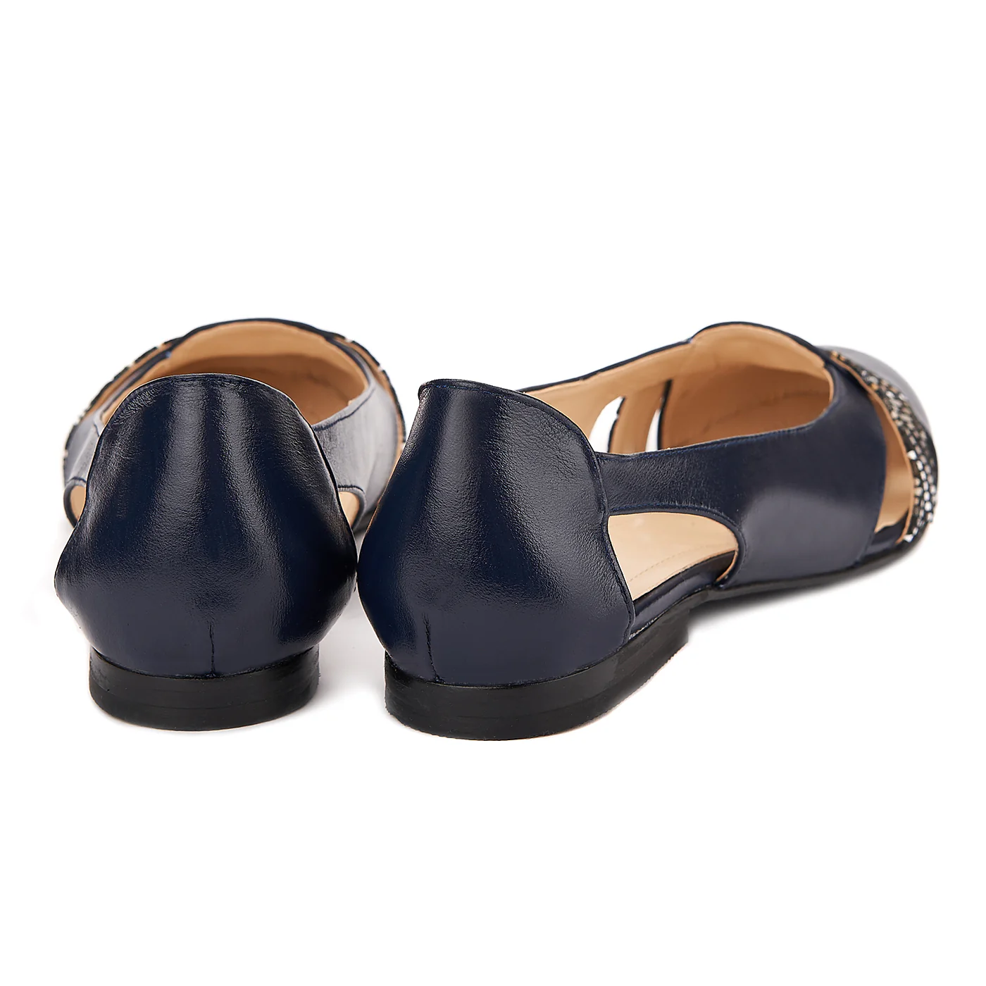 Balerini din piele naturala navy 1501 - Image 2