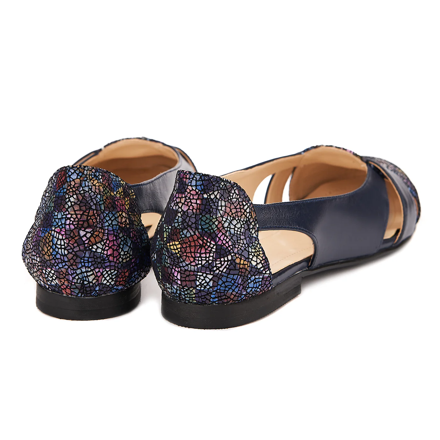 Balerini din piele naturala navy 1500 - Image 2