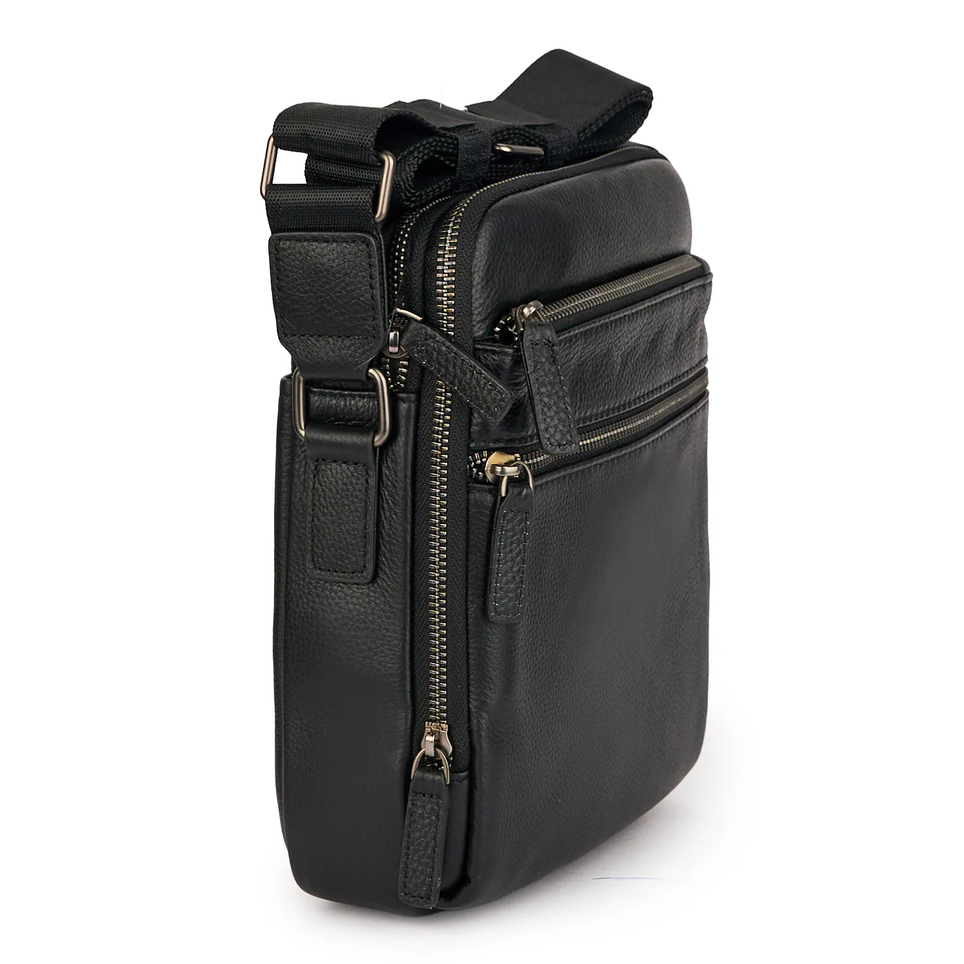 Borseta umar barbati din piele naturala neagra 21620 - Image 2