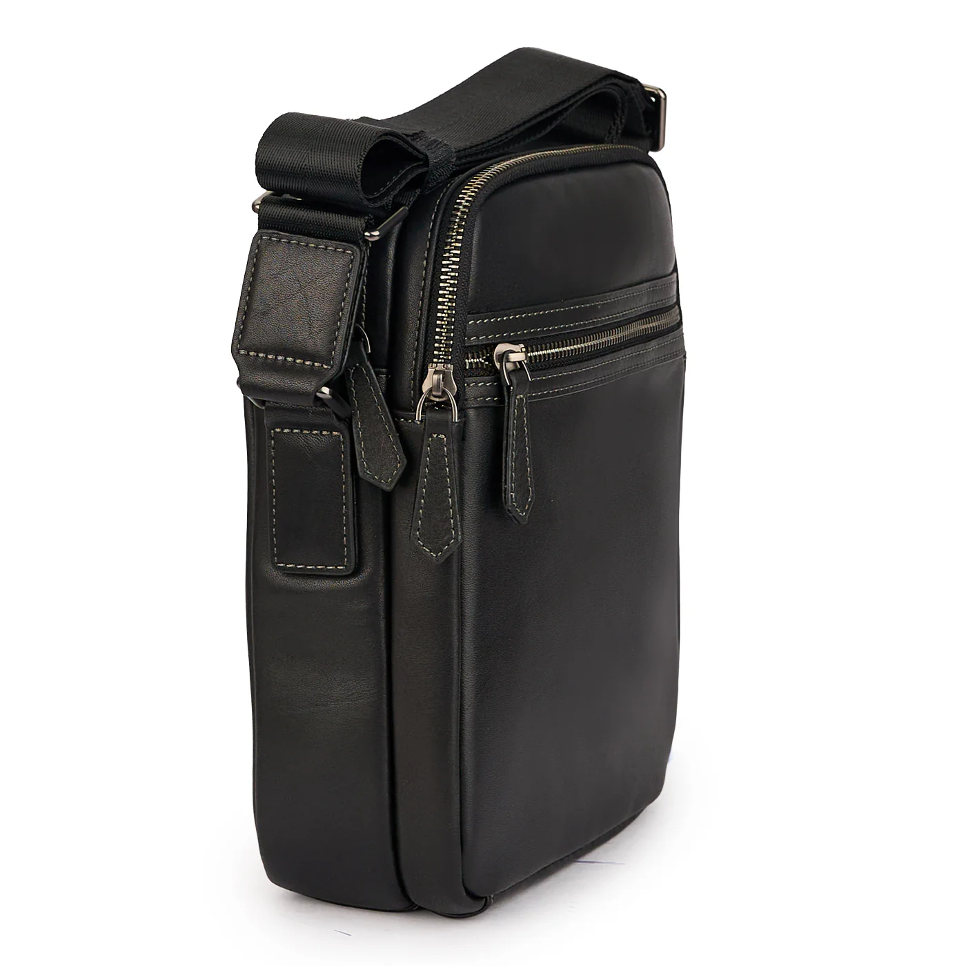 Borseta umar barbati din piele naturala neagra 21626 - Image 2