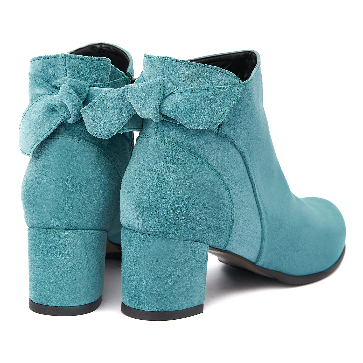 Botine Bleu Dama Toc 6 Cm din Piele Naturala 6299 - Image 2
