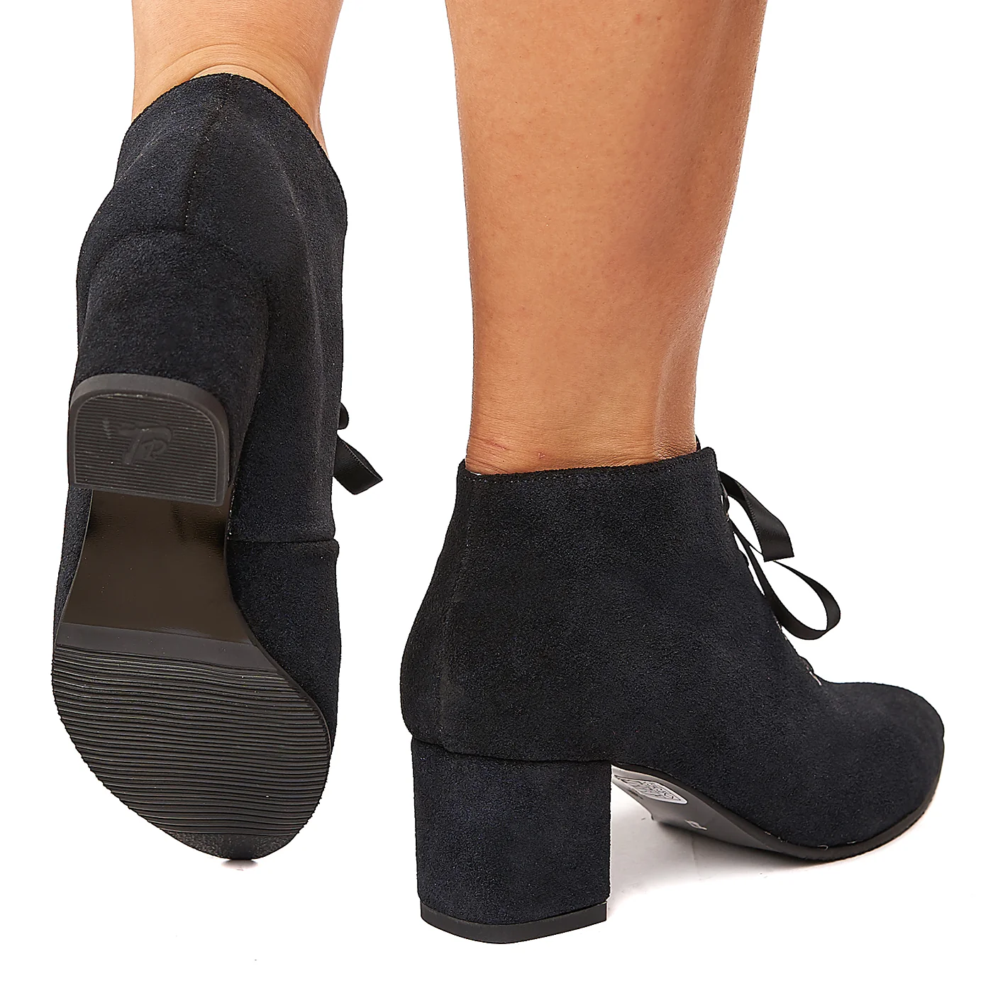 Botine bleumarin din piele naturala 6107 - Image 4