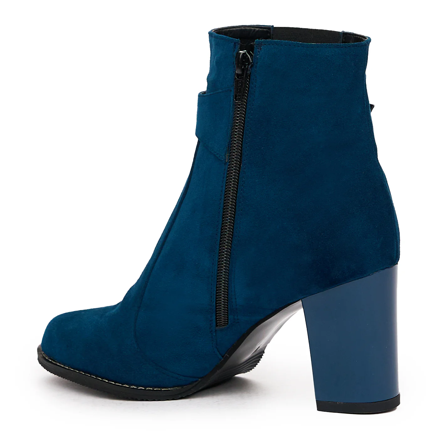Botine cu Toc Dama Piele Naturala Bleumarin 6761 - Image 3