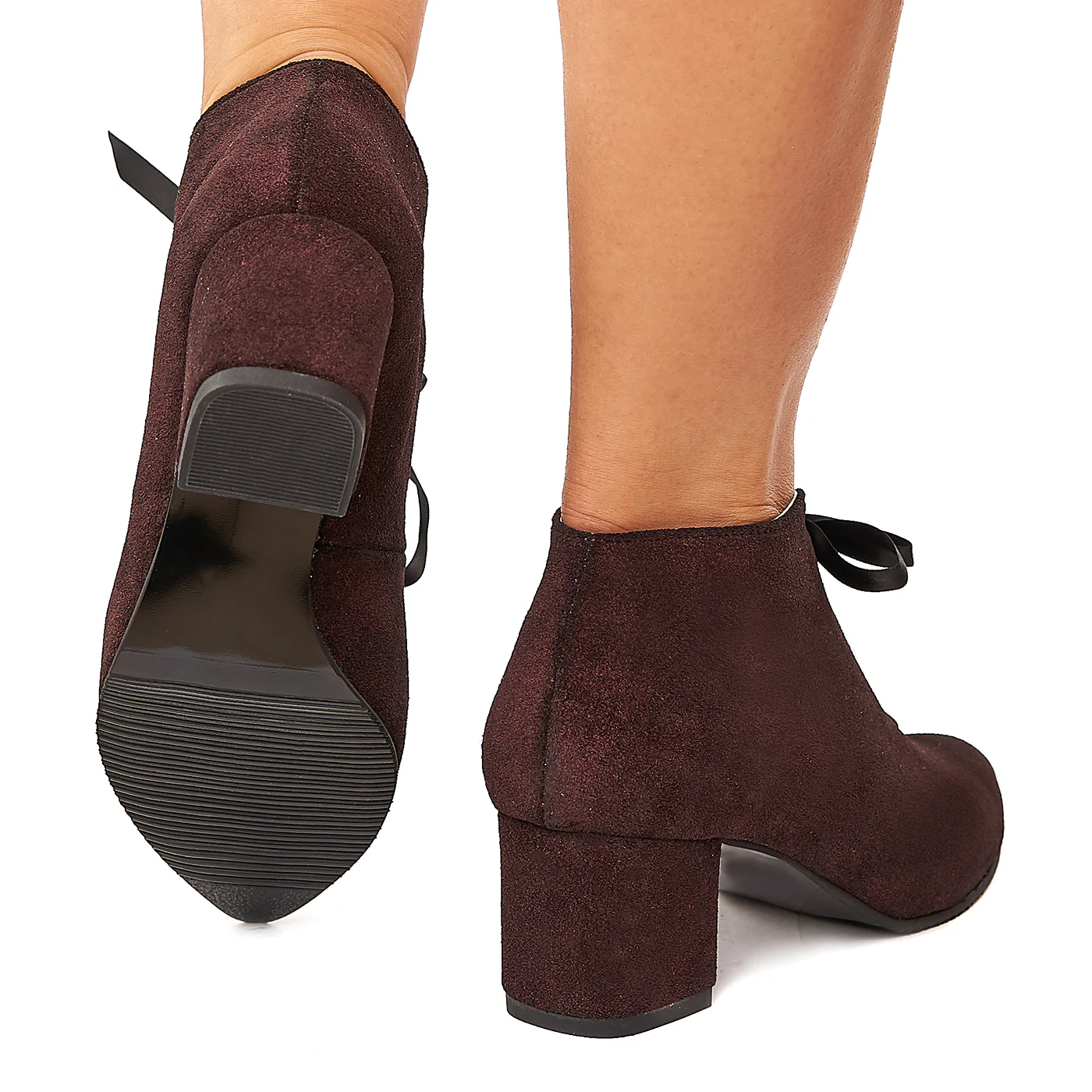 Botine cu Toc Gros Piele Naturala 6109 - Image 4