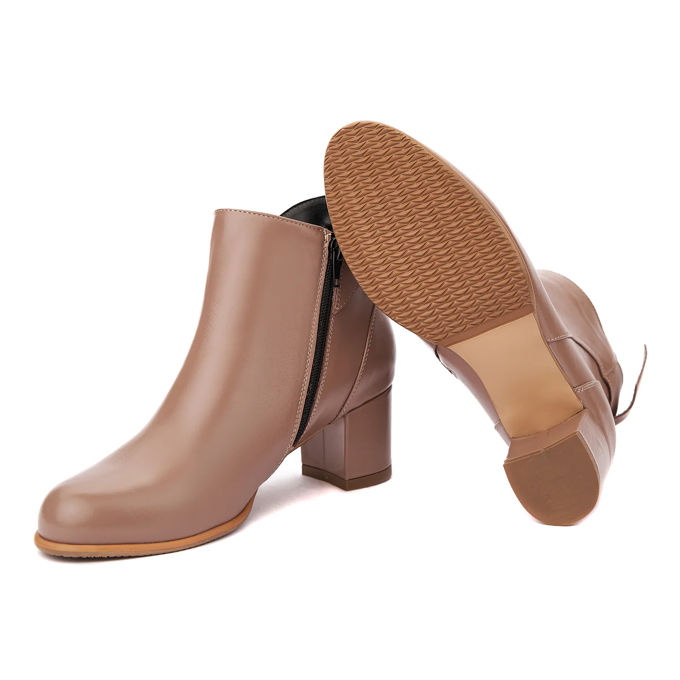 Botine dama bej din piele naturala 6291 - Image 3