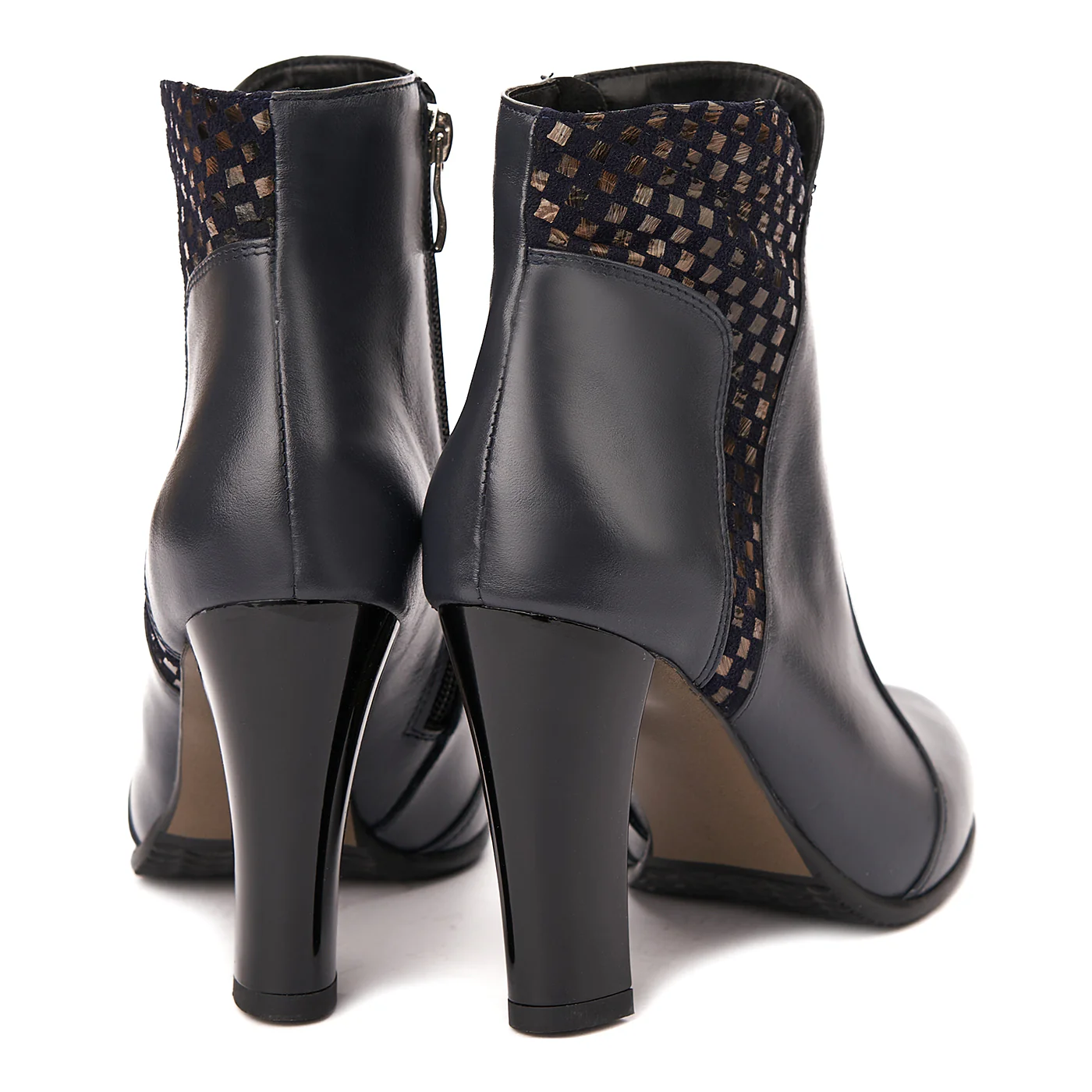 Botine dama bleumarin din piele naturala 6193 - Image 2