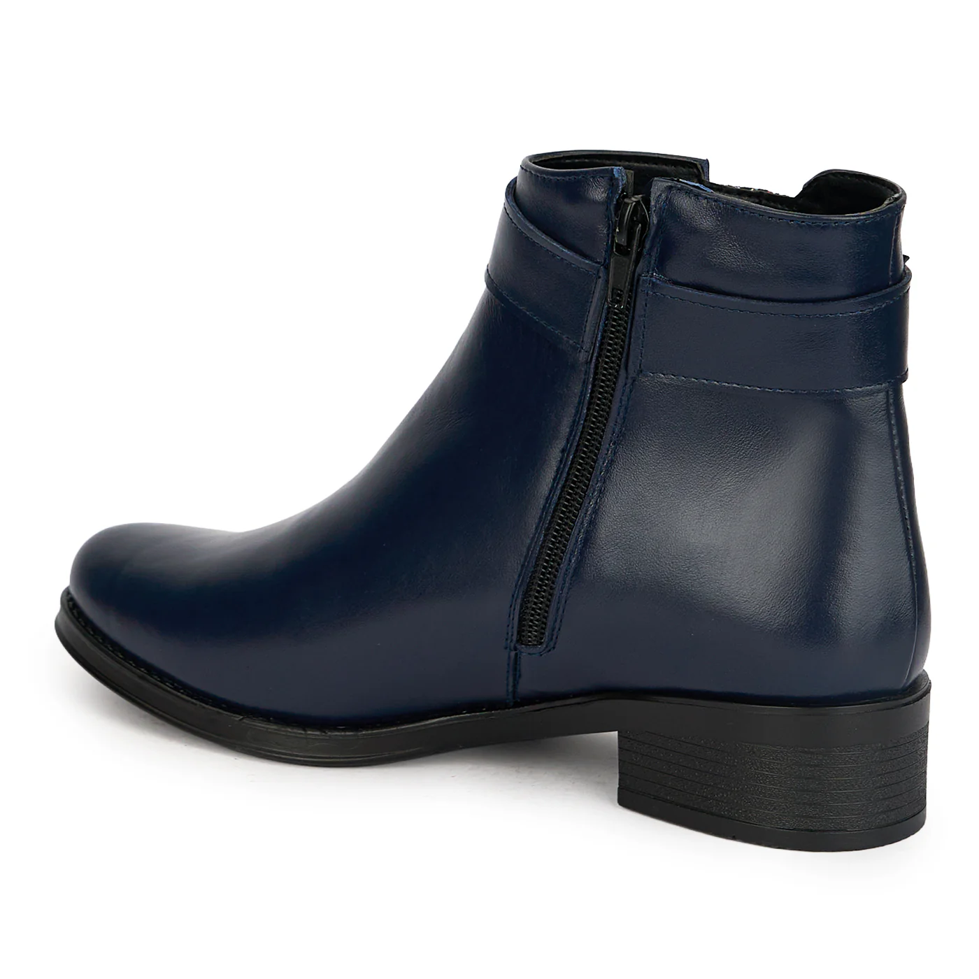 Botine dama din piele naturala bleumarin 19141 - Image 2