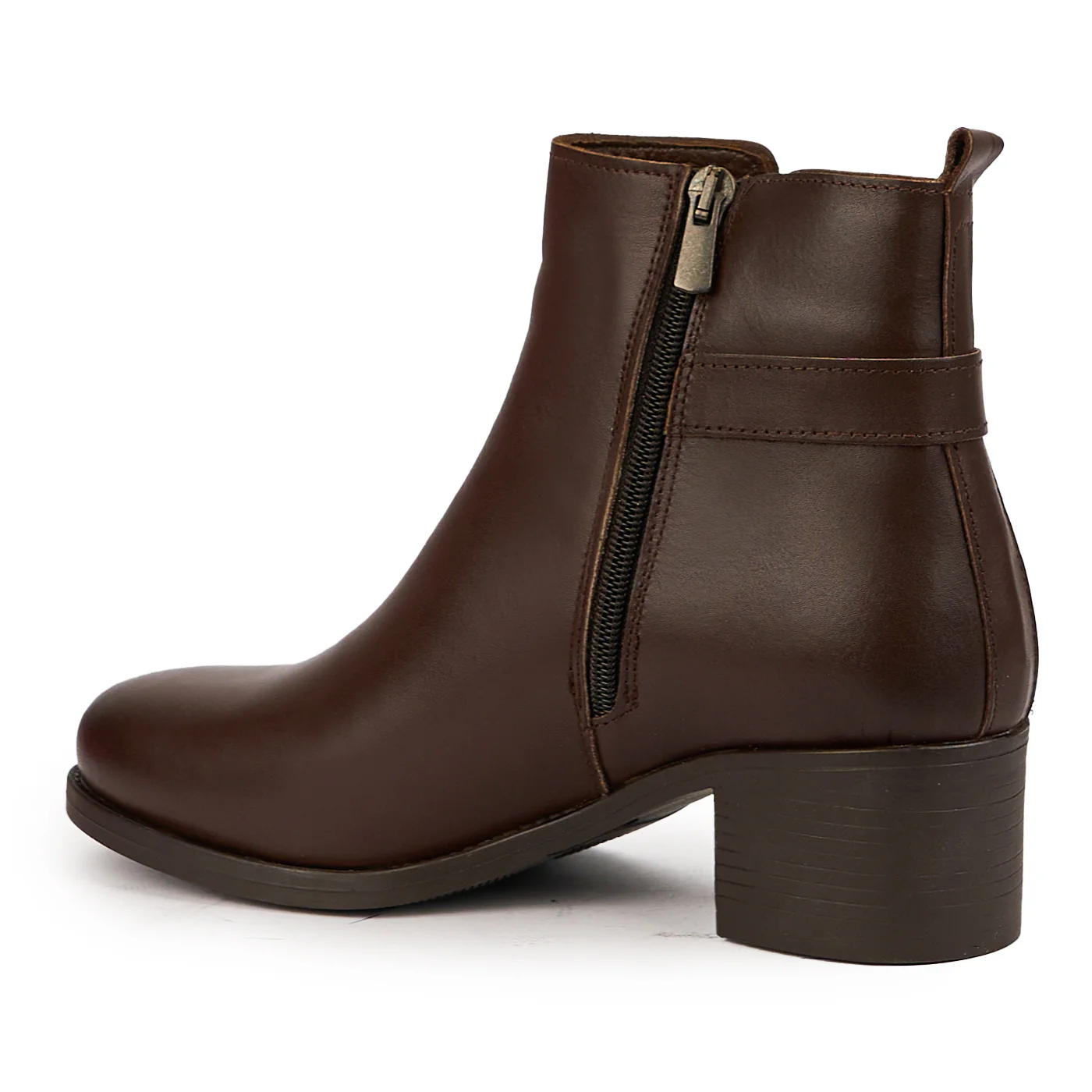 Botine dama din piele naturala maro 14592 - Image 2