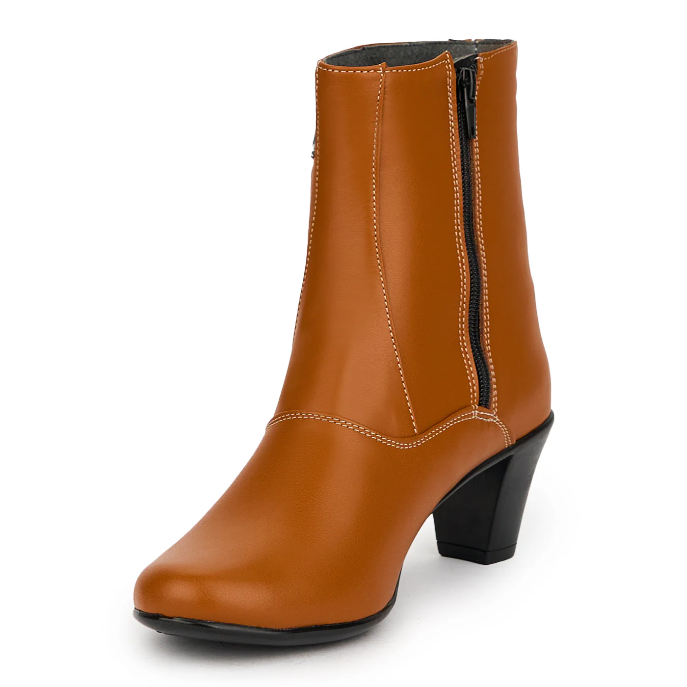 Botine dama din piele naturala maro 14966 - Image 3