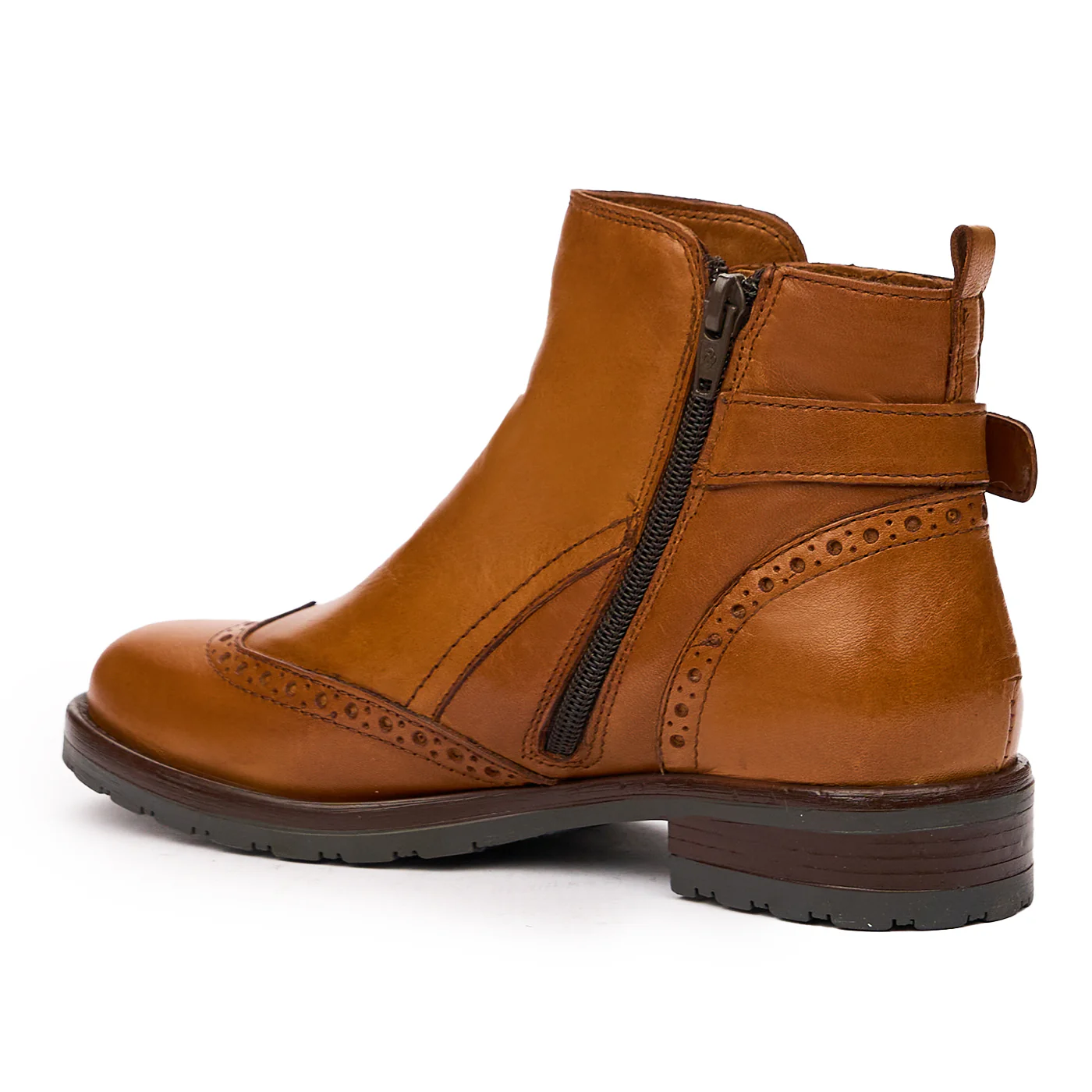 Botine dama din piele naturala  maro 8232 - Image 3