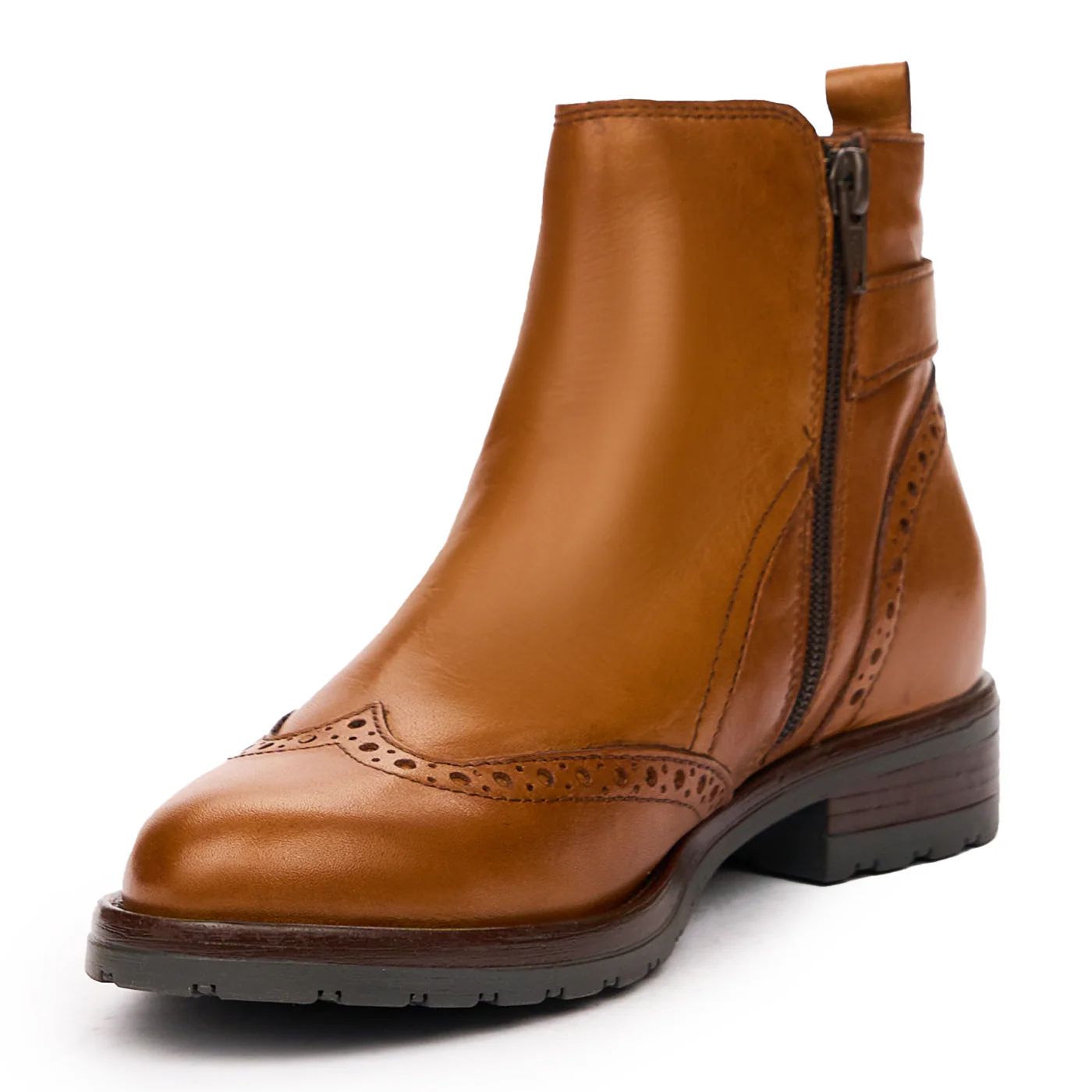 Botine dama din piele naturala  maro 8232 - Image 4