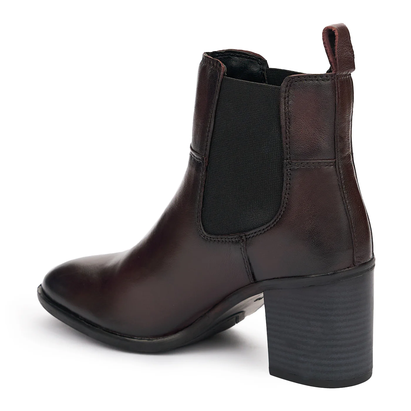 Botine dama din piele naturala maro toc 7 cm 12962 - Image 2
