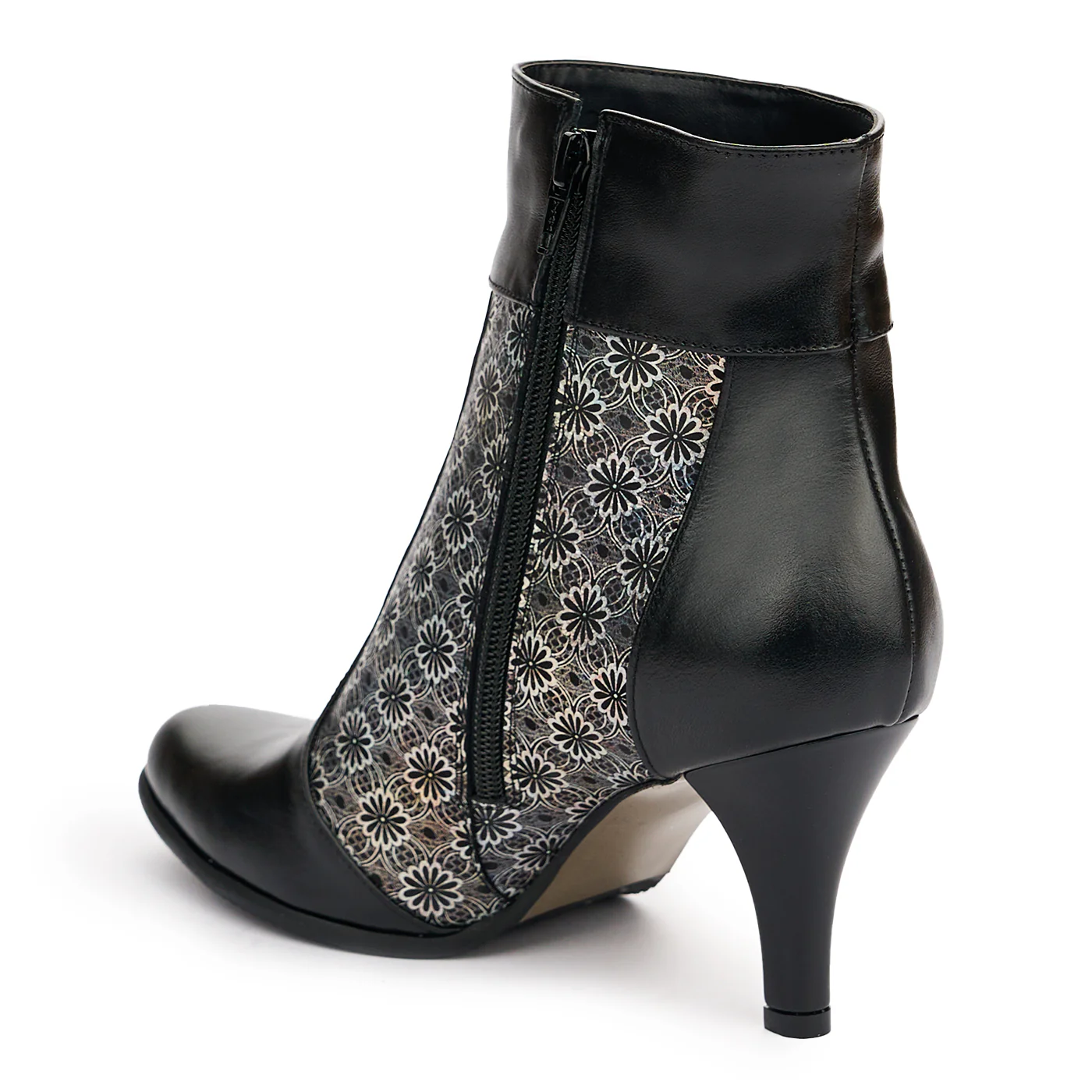 Botine dama din piele naturala neagra 13112 - Image 2