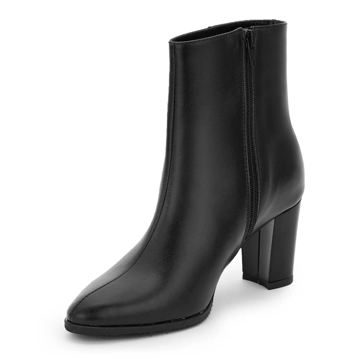 Botine dama din piele naturala neagra 14222 - Image 3