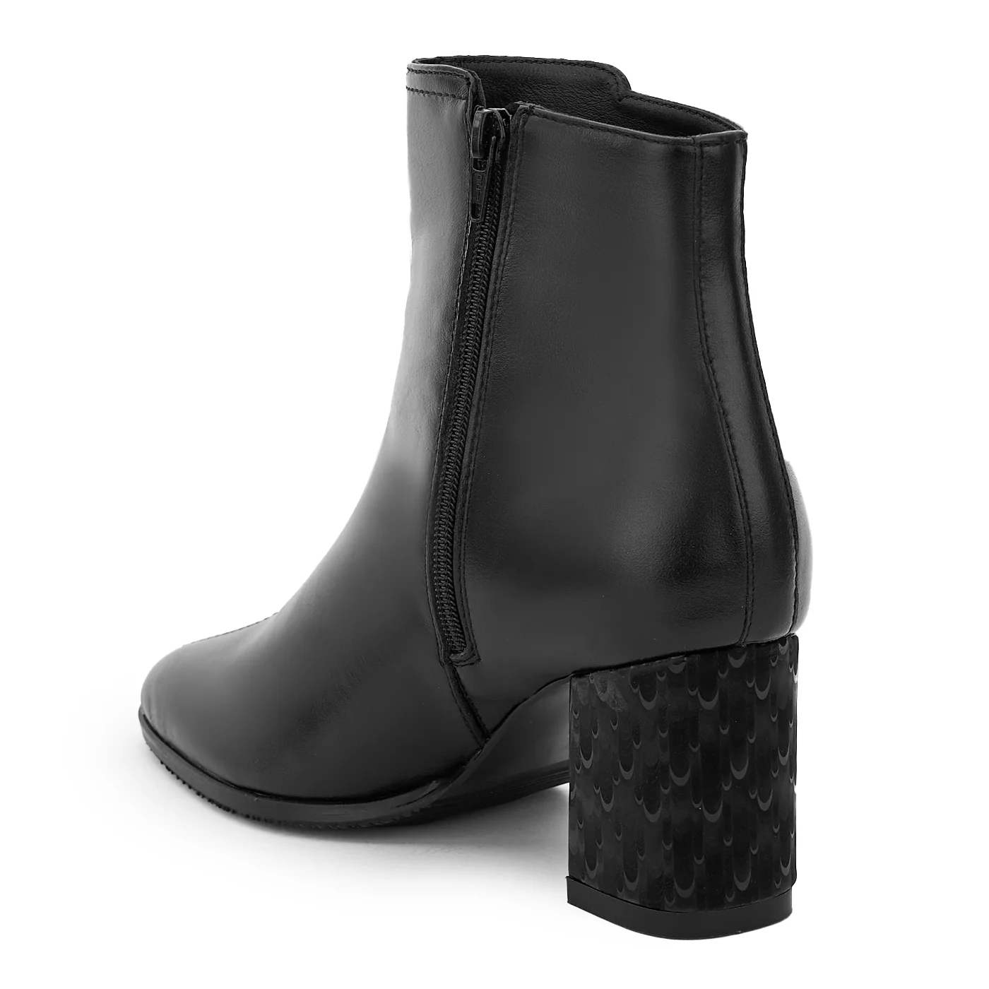 Botine dama din piele naturala neagra 14224 - Image 2