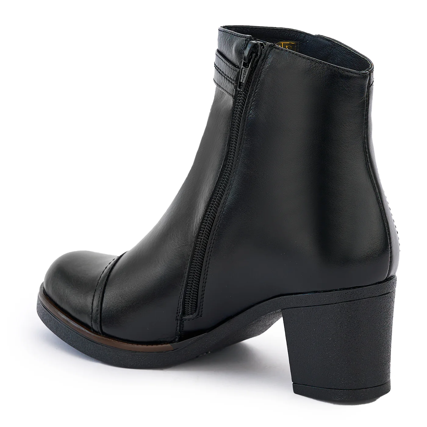 Botine dama din piele naturala neagra 14226 - Image 2