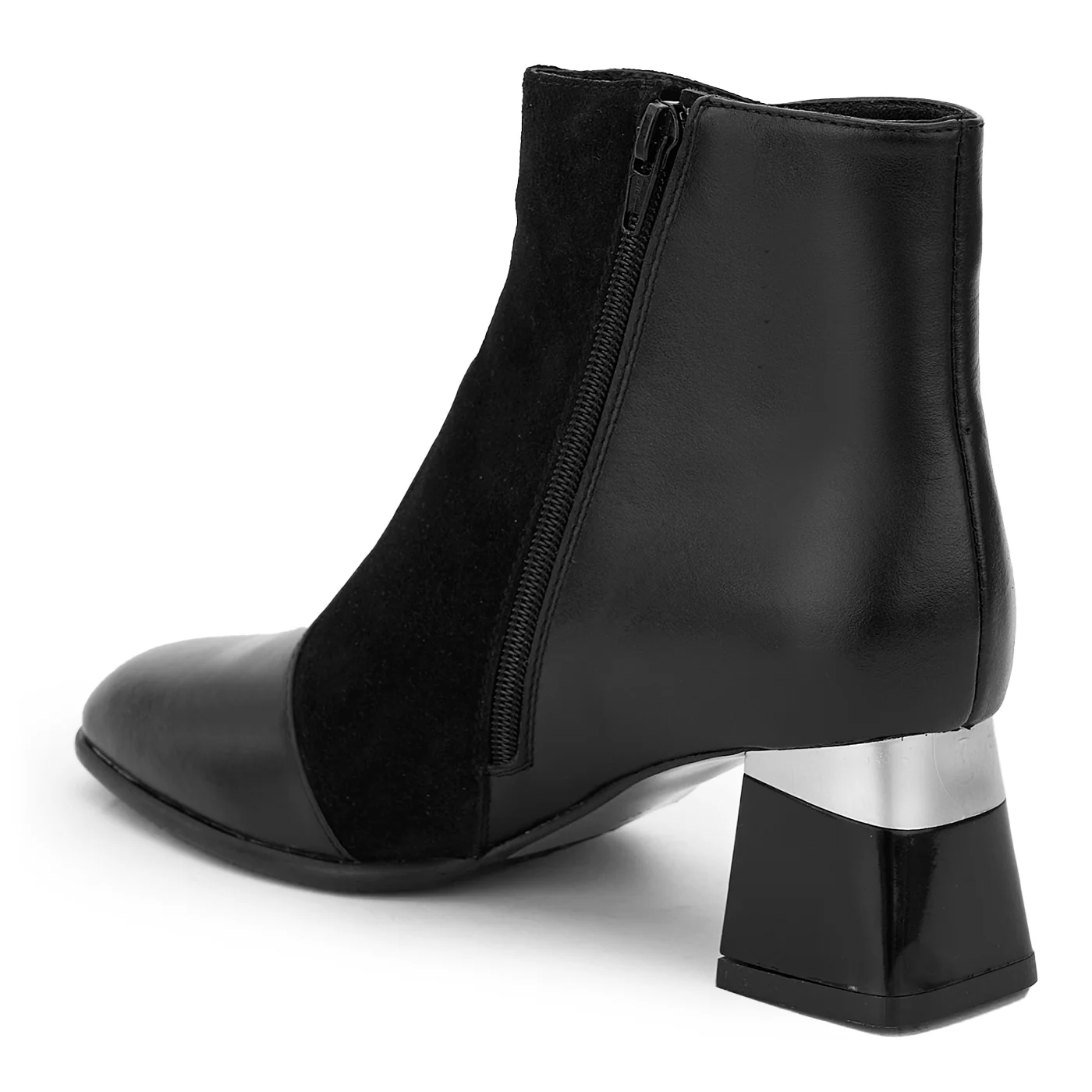 Botine dama din piele naturala neagra 14232 - Image 2