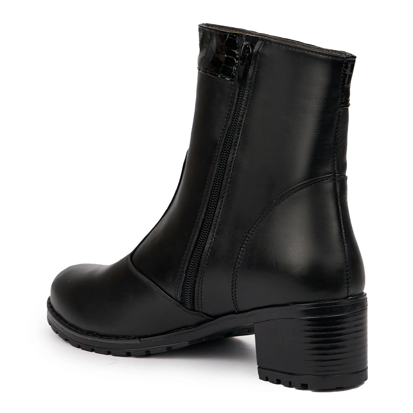Botine dama din piele naturala neagra 14299 - Image 2
