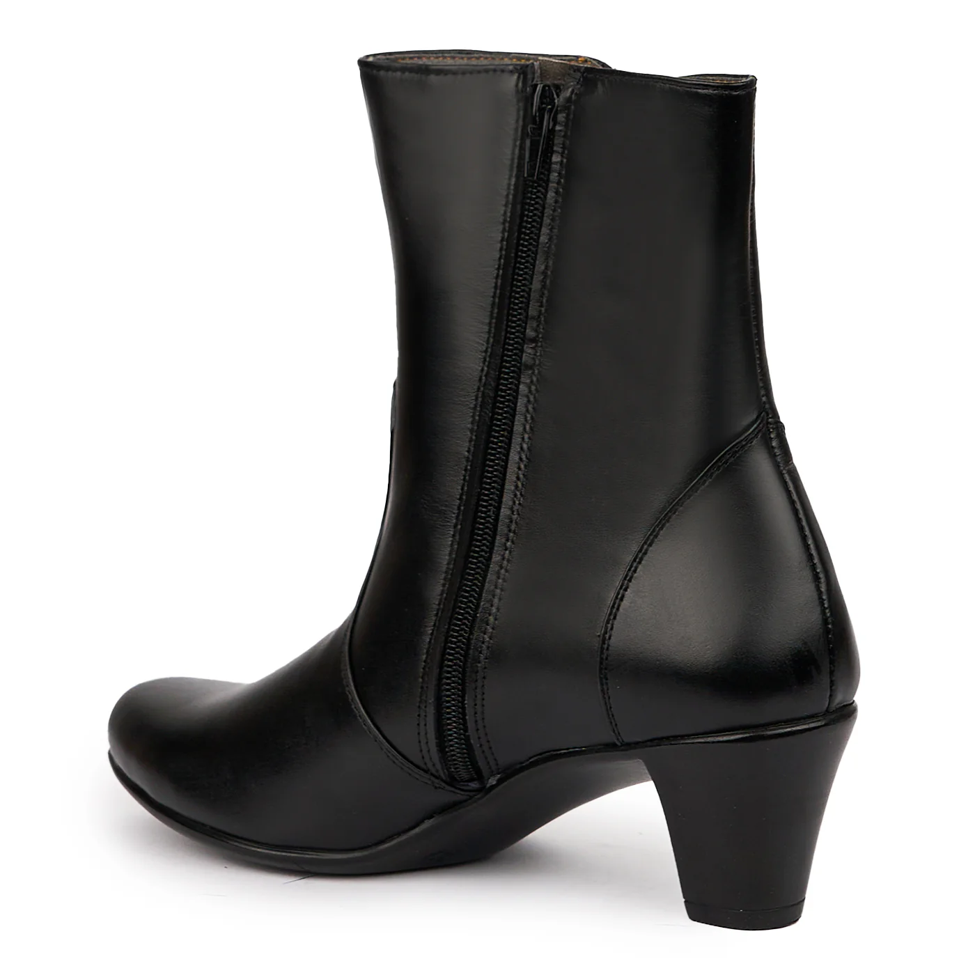 Botine dama din piele naturala neagra 14307 - Image 2