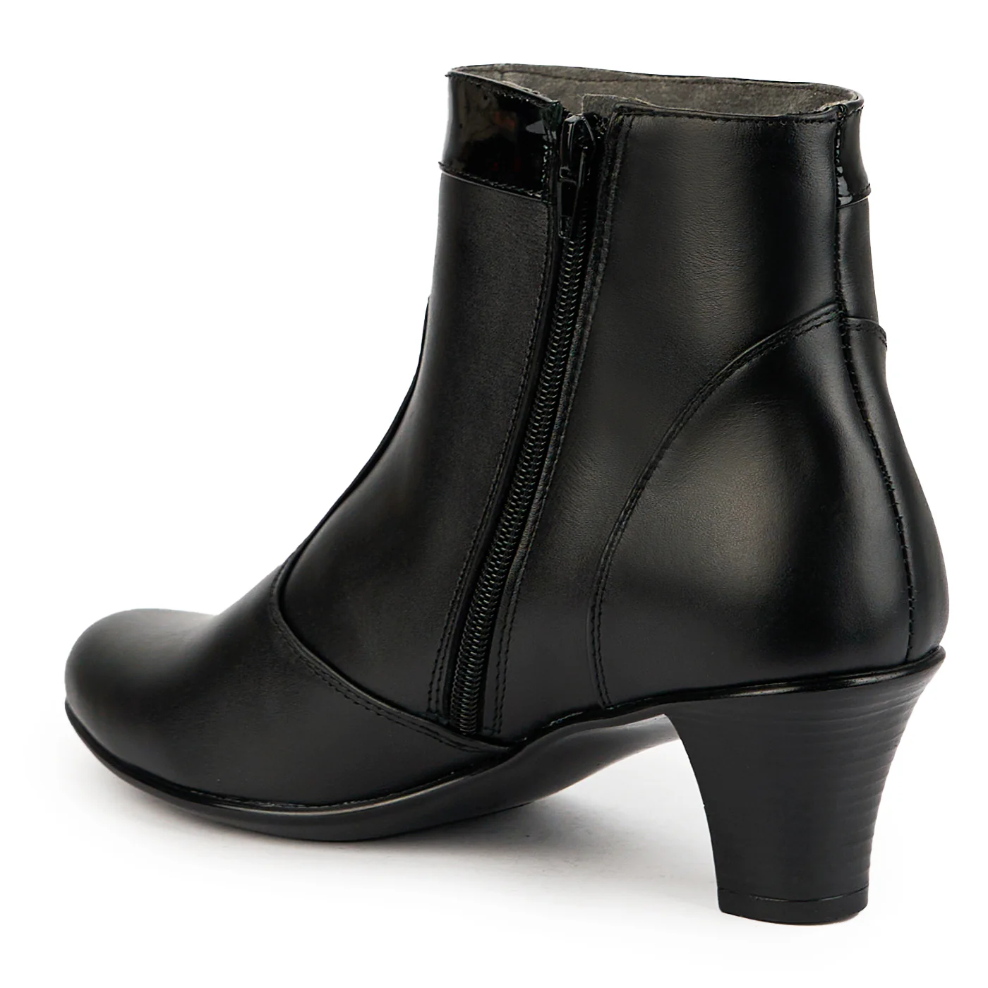 Botine dama din piele naturala neagra 14881 - Image 2