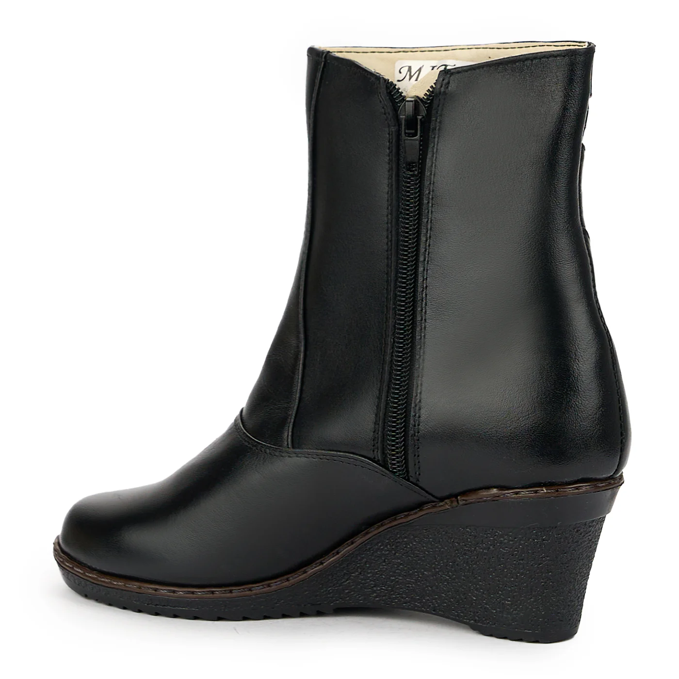 Botine dama din piele naturala neagra 14883 - Image 2