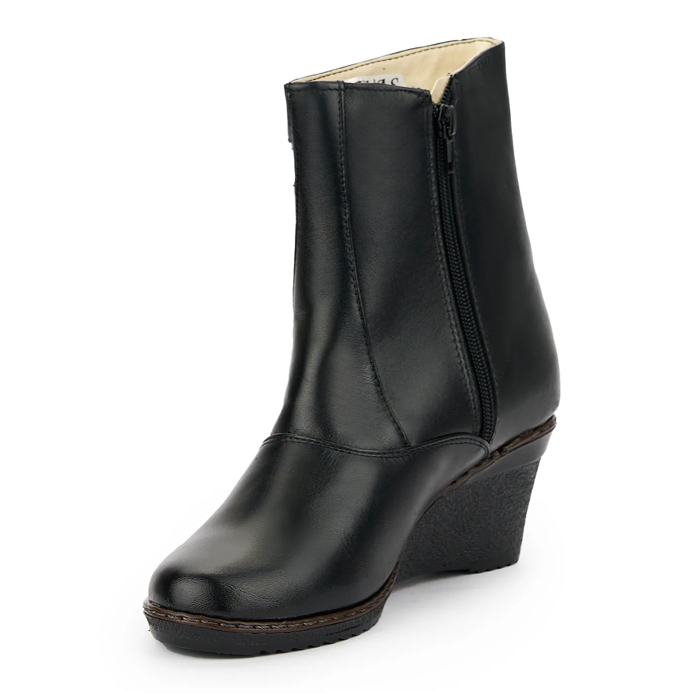 Botine dama din piele naturala neagra 14883 - Image 3