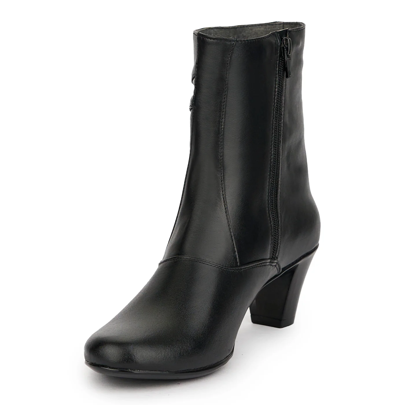 Botine dama din piele naturala neagra 14964 - Image 3