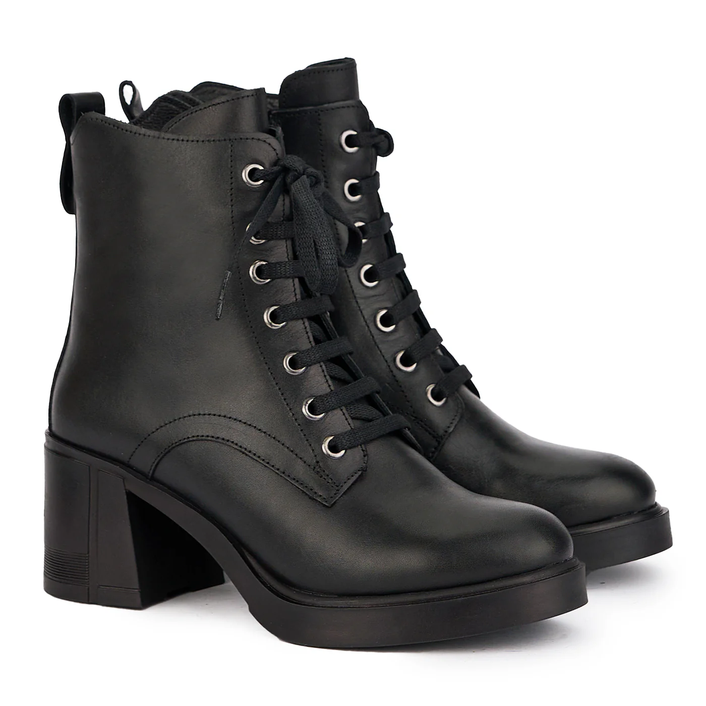 Botine dama din piele naturala neagra 16942 - Image 4
