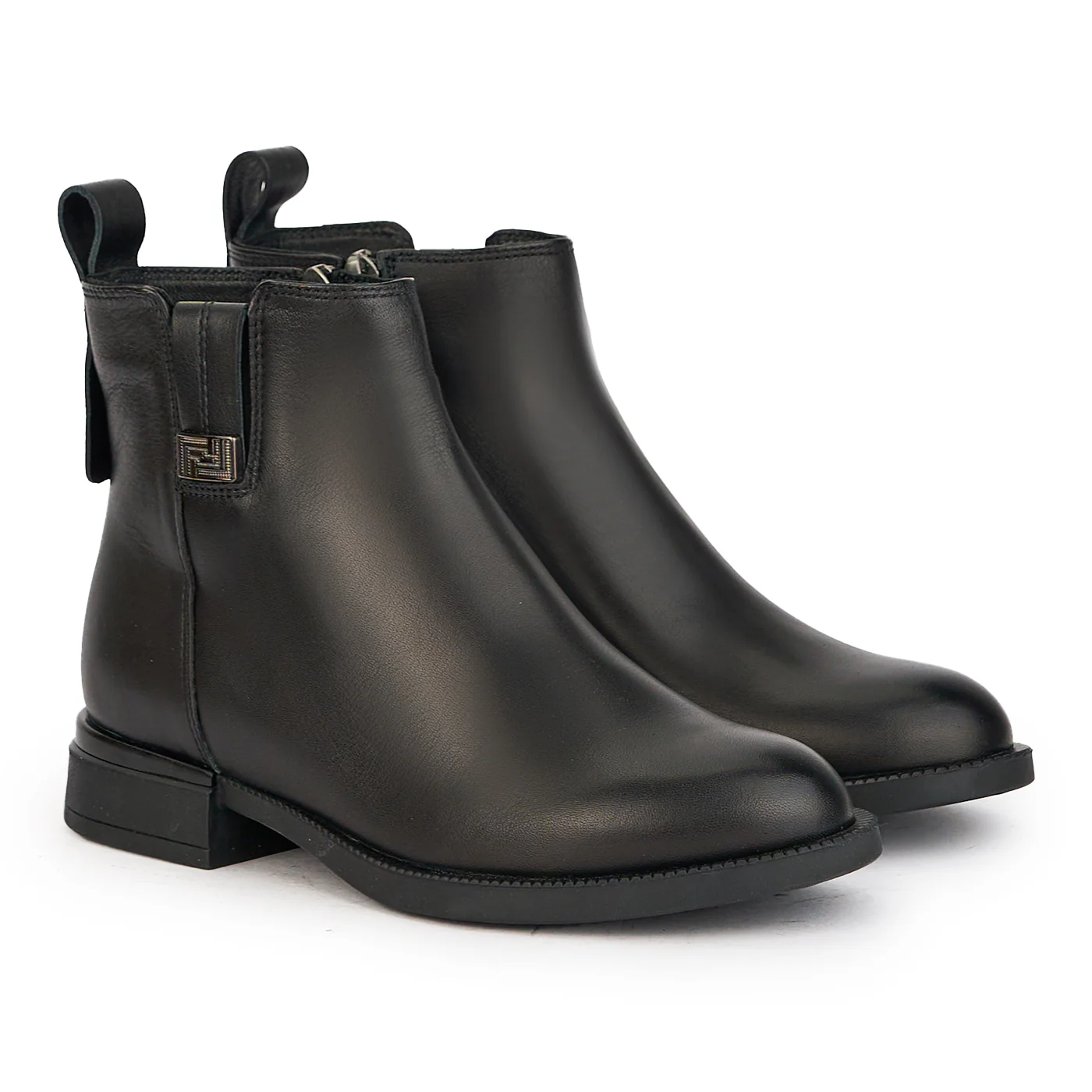 Botine dama din piele naturala neagra 17207 - Image 4