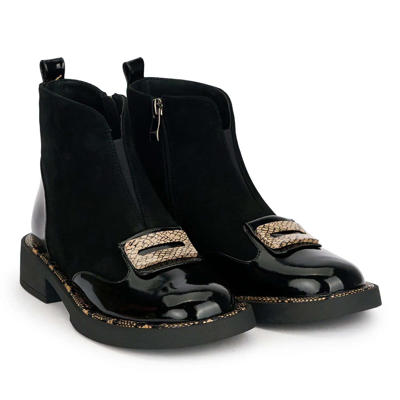 Botine dama din piele naturala neagra 19027 - Image 4