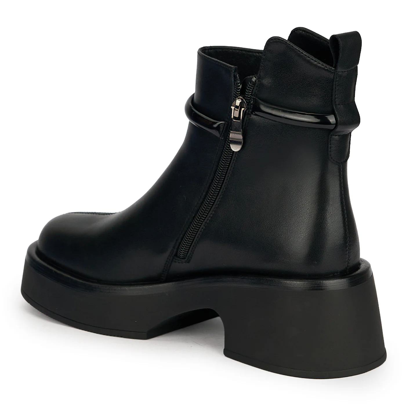 Botine dama din piele naturala neagra 19040 - Image 2