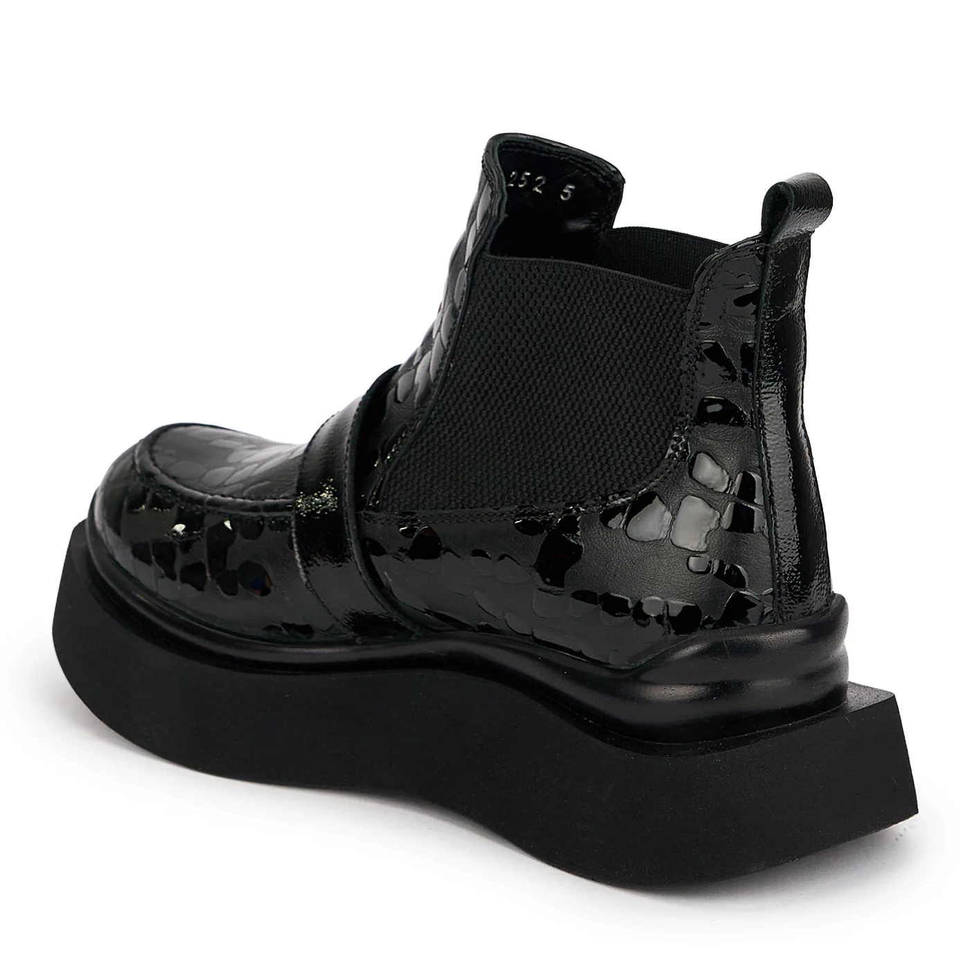 Botine dama din piele naturala neagra 19119 - Image 2