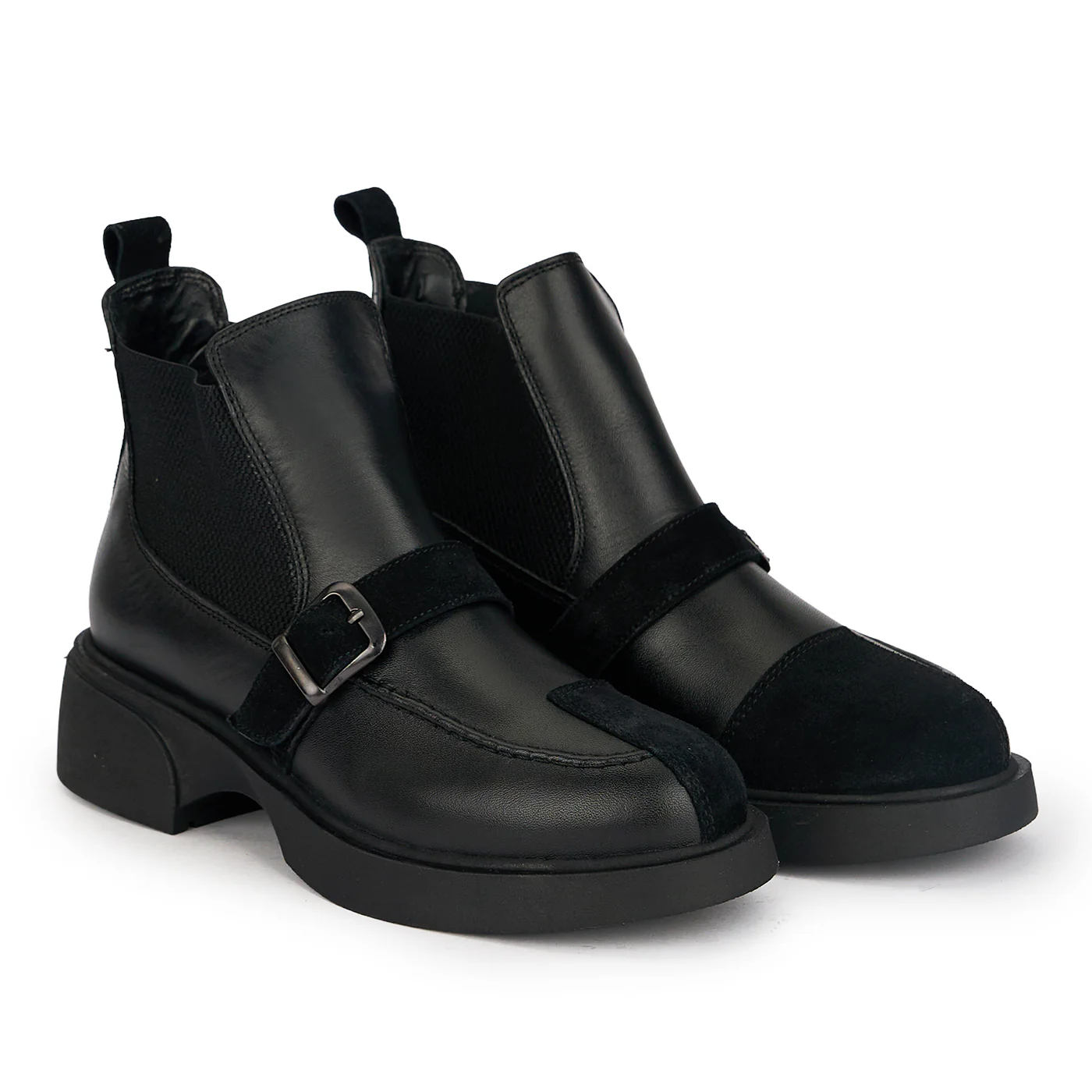 Botine dama din piele naturala neagra 19121 - Image 4