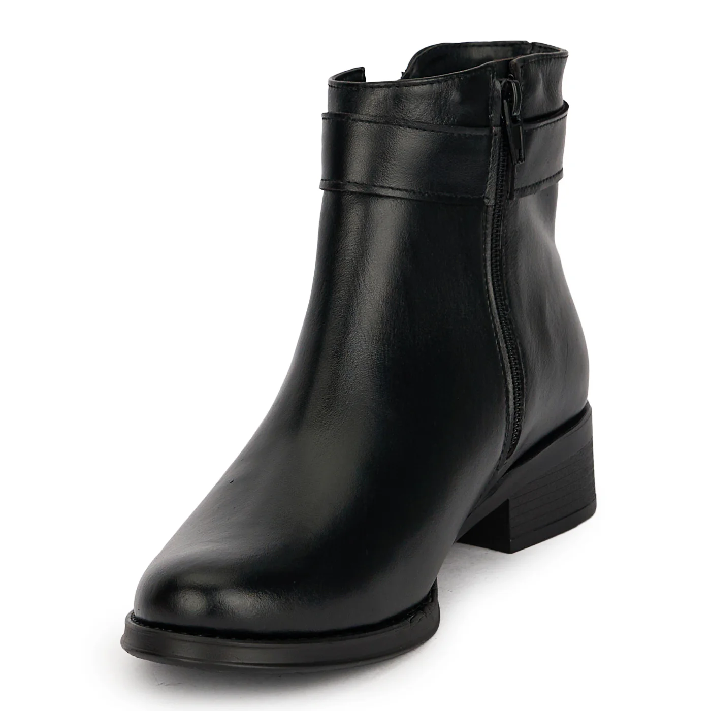 Botine dama din piele naturala neagra 19140 - Image 3