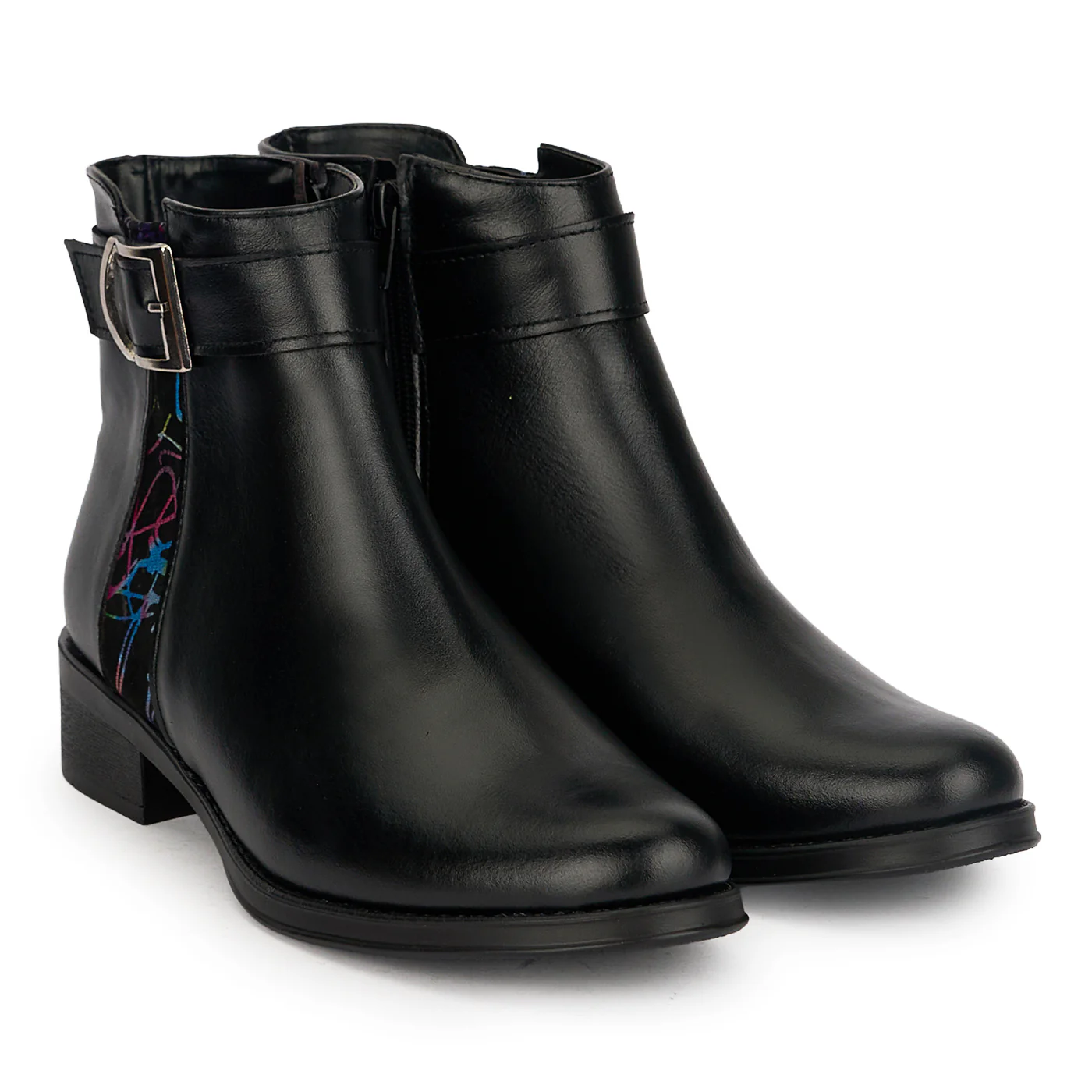 Botine dama din piele naturala neagra 19140 - Image 4
