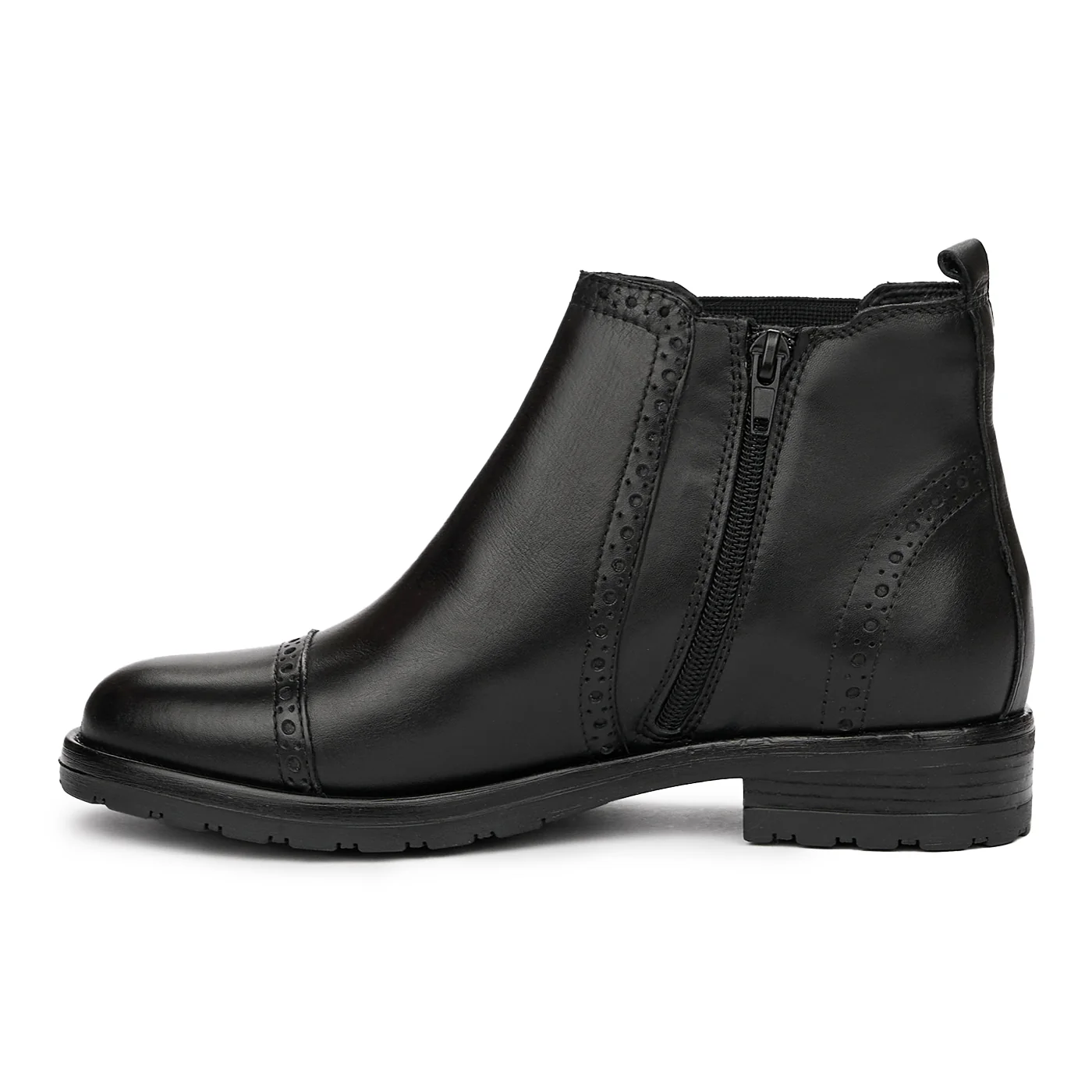 Botine dama din piele naturala neagra 3976 - Image 4