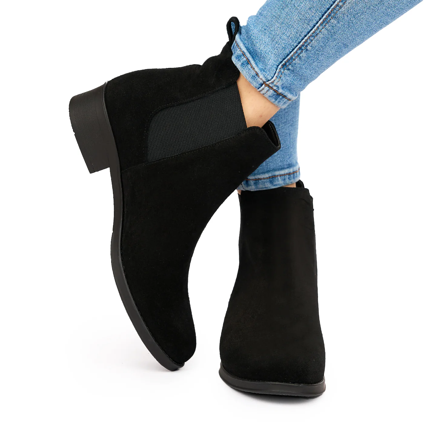 Botine dama din piele naturala neagra 6054 - Image 4