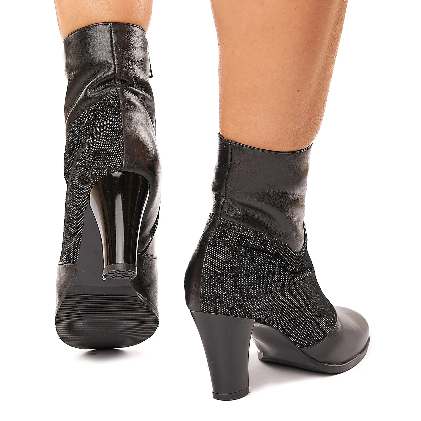 Botine dama din piele naturala neagra 6117 - Image 4
