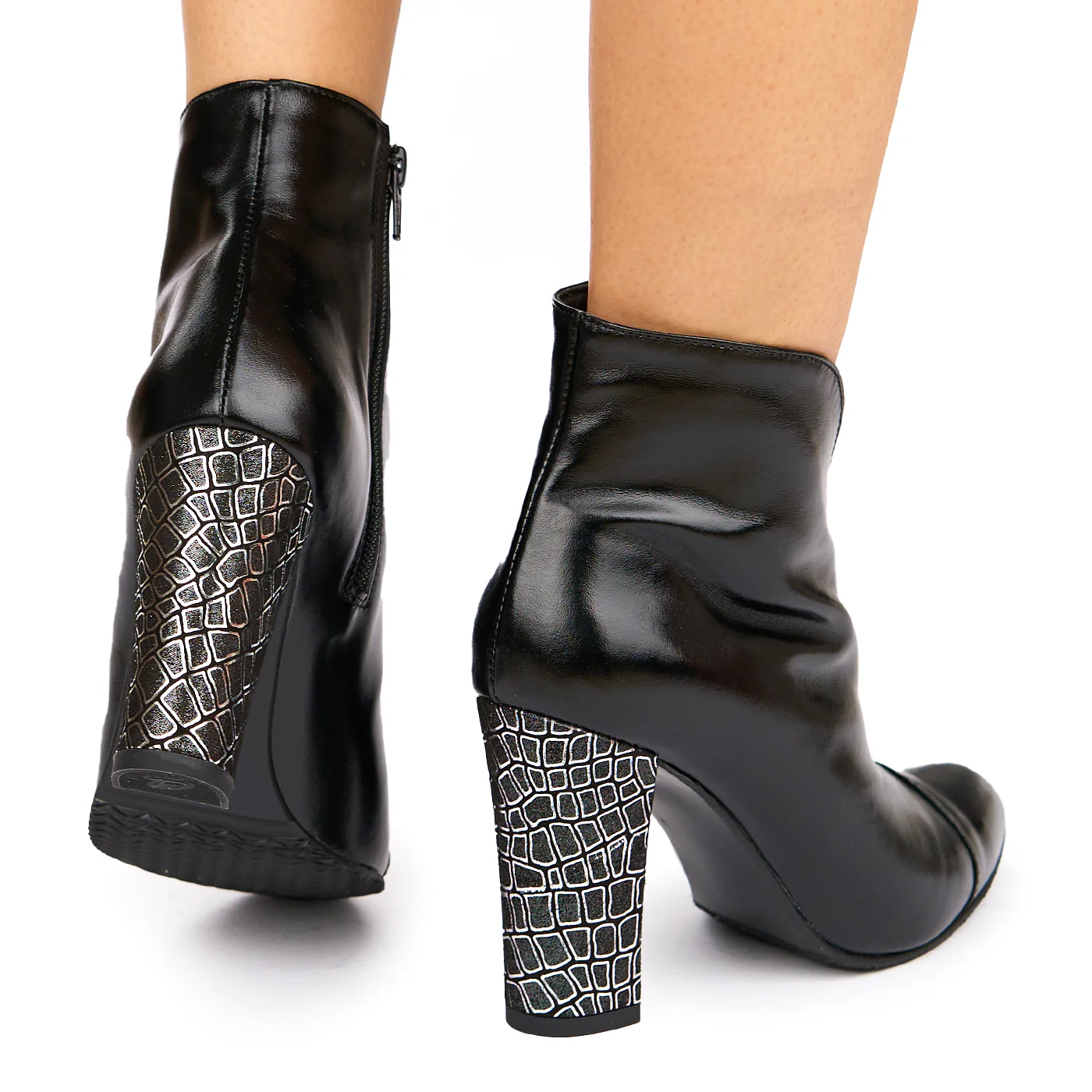 Botine dama din piele naturala neagra 6338 - Image 4