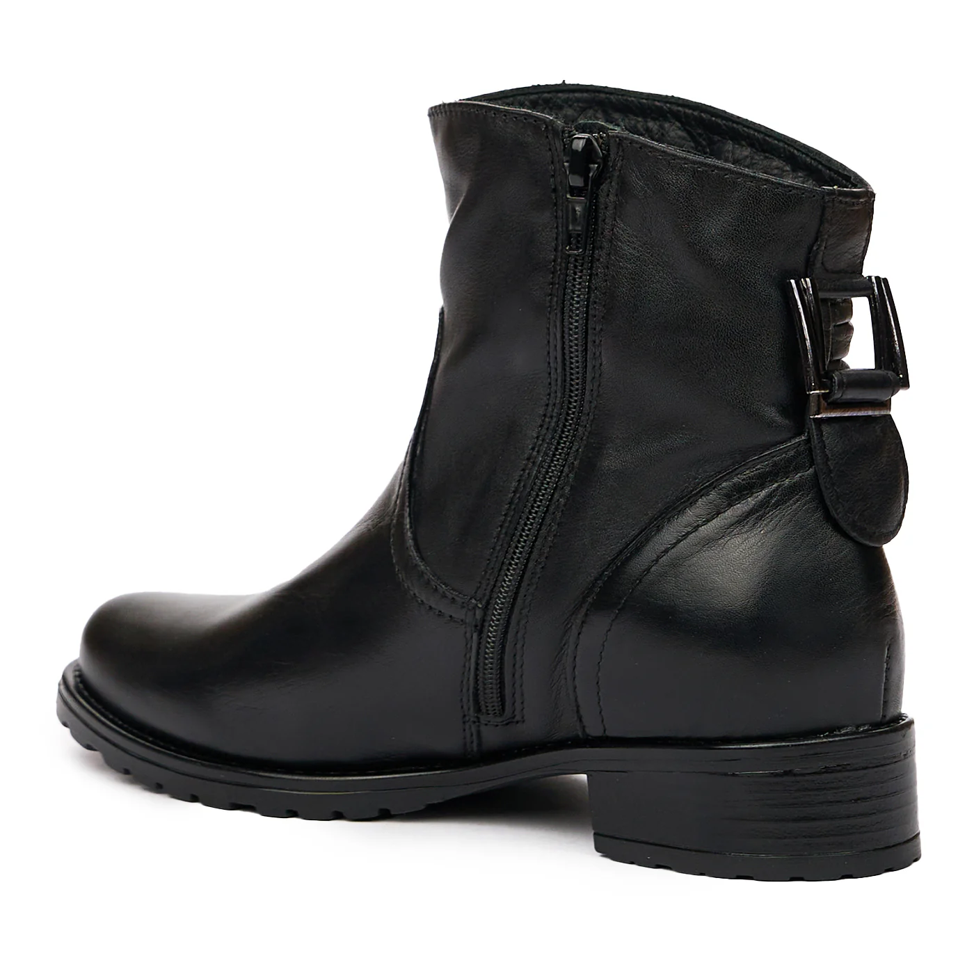 Botine dama din piele naturala neagra 8299 - Image 3