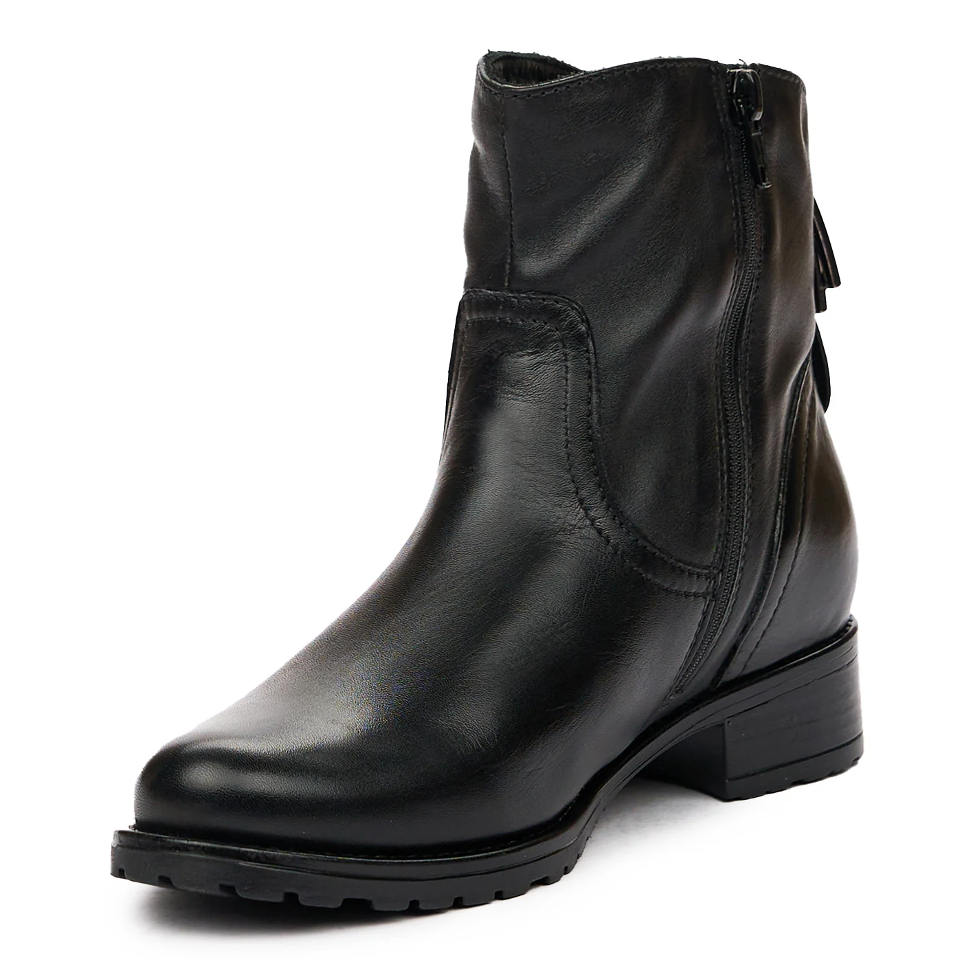 Botine dama din piele naturala neagra 8299 - Image 4