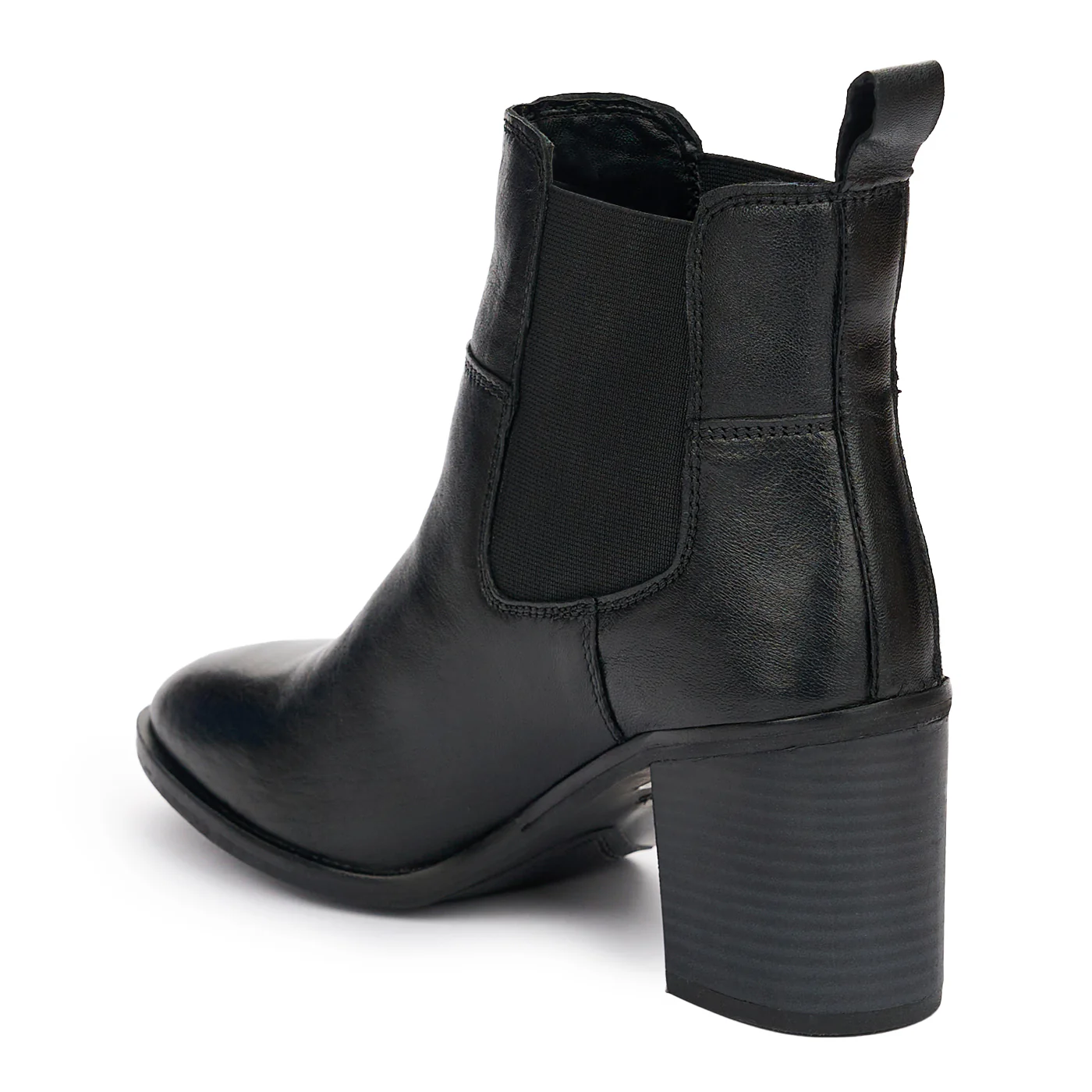 Botine dama din piele naturala neagra toc 7 cm 12967 - Image 2