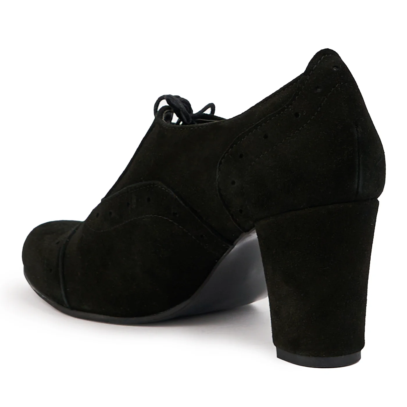 Botine dama din piele naturala neagra toc gros 8 cm 14691 - Image 2