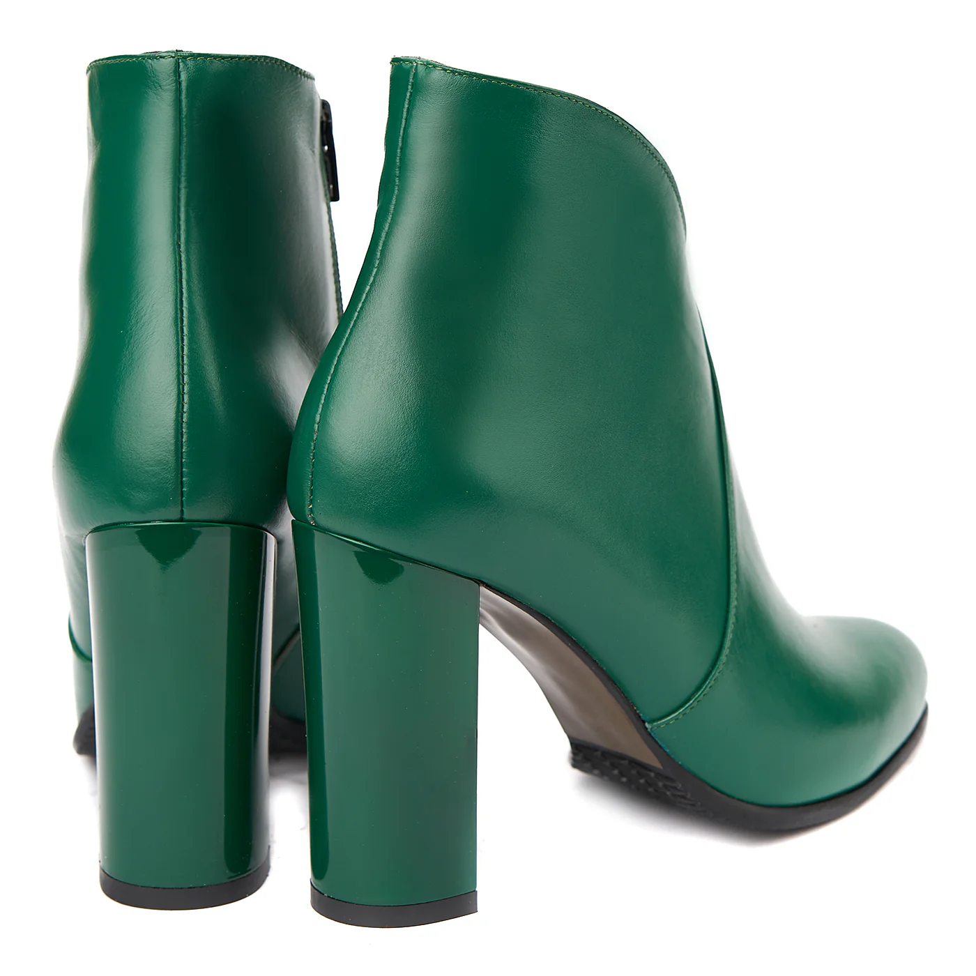 Botine dama din piele naturala verde 6307 - Image 2