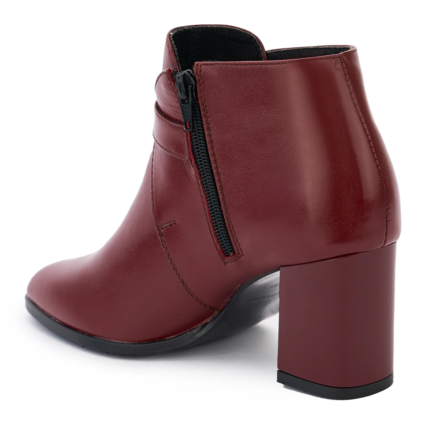 Botine dama din piele naturala visinie 14159 - Image 2