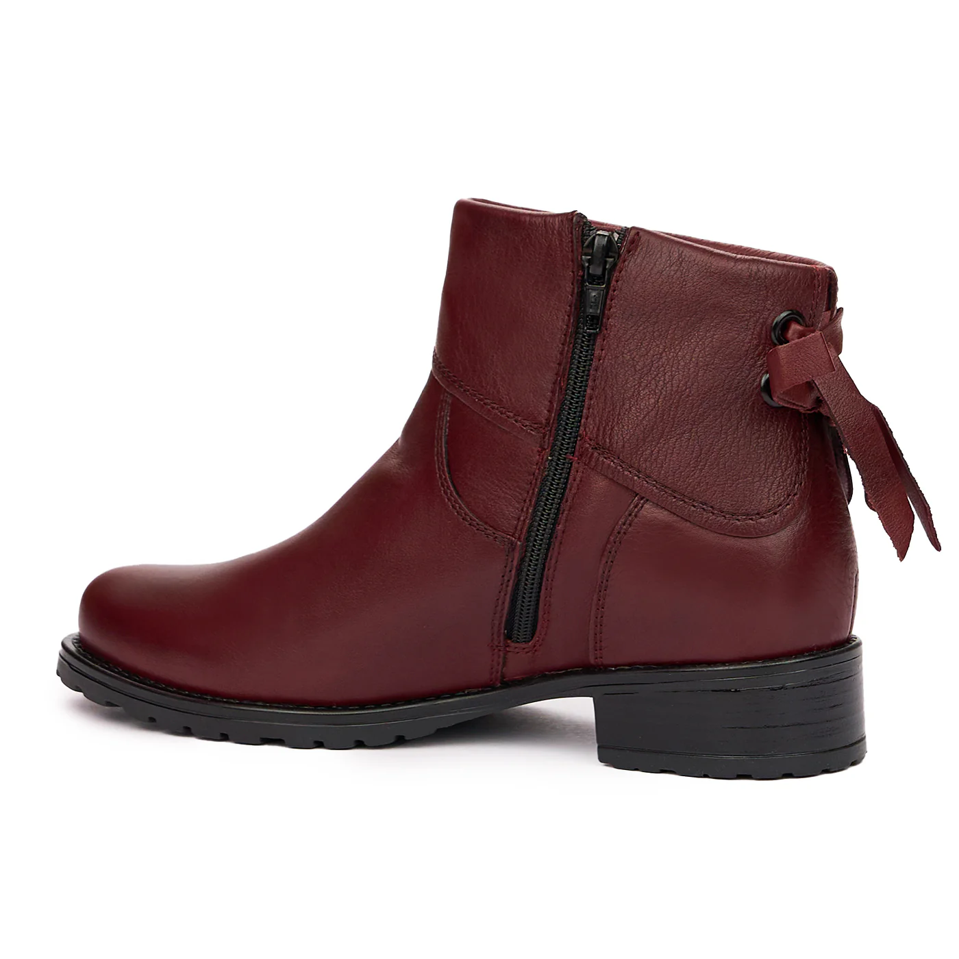 Botine dama din piele naturala visinie 3989 - Image 3