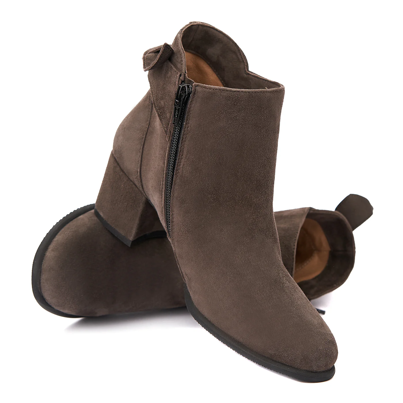 Botine dama maro din piele naturala 6296 - Image 4